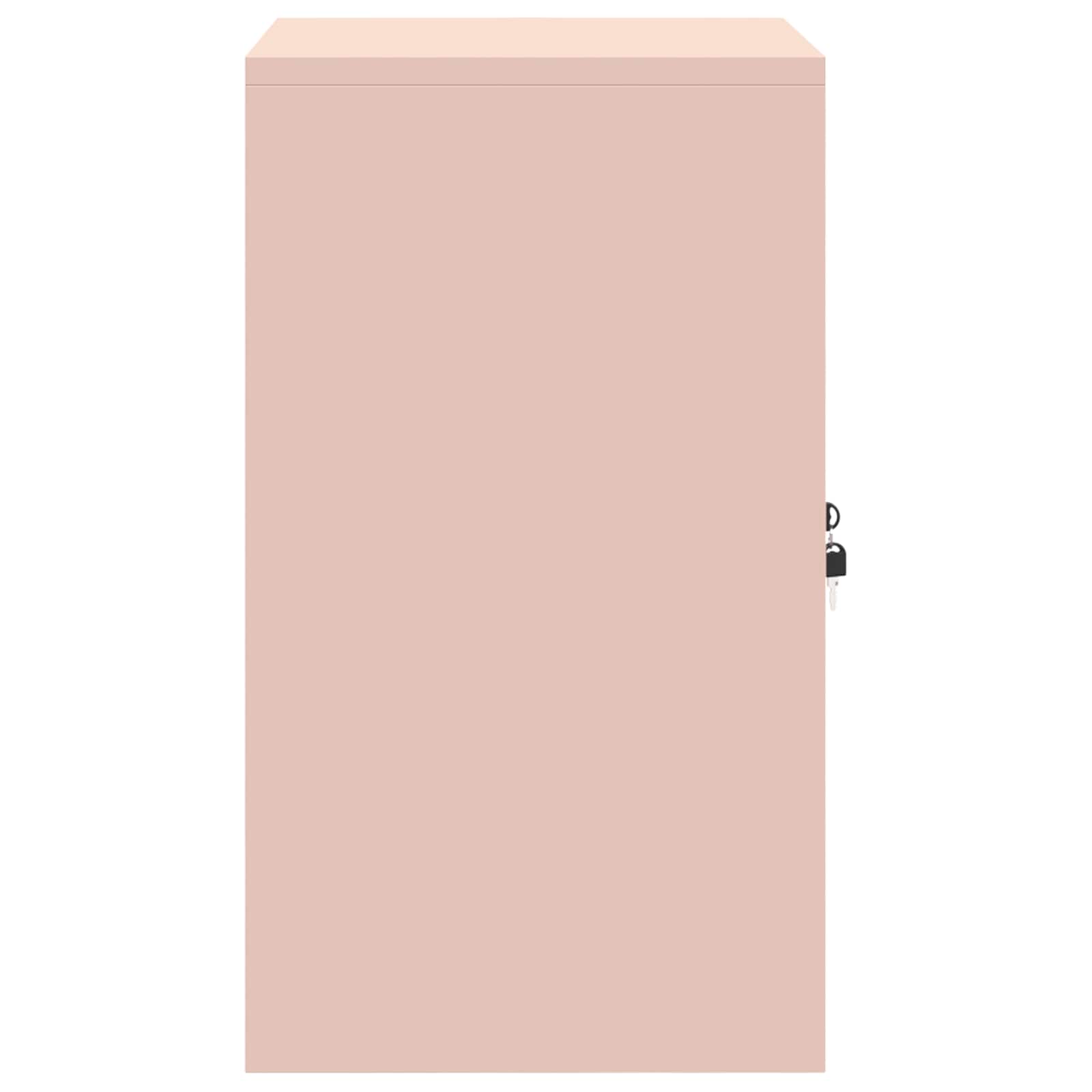 Dulap de depozitare Roz 60 x 40 x 70 cm Oțel Laminat la Rece GartenMobel Dekor