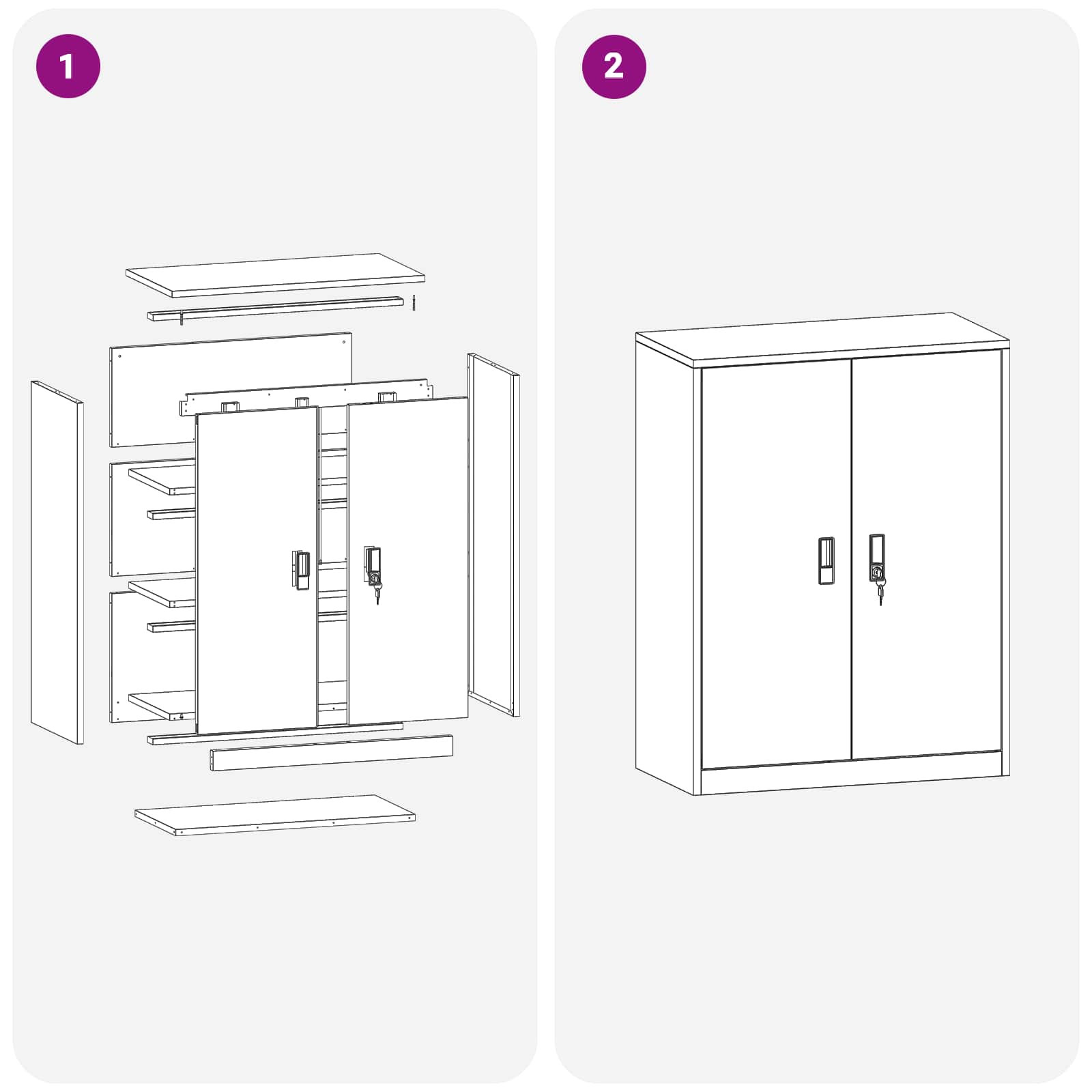 Dulap de depozitare Roz 80 x 40 x 105 cm Oțel Laminat la Rece GartenMobel Dekor
