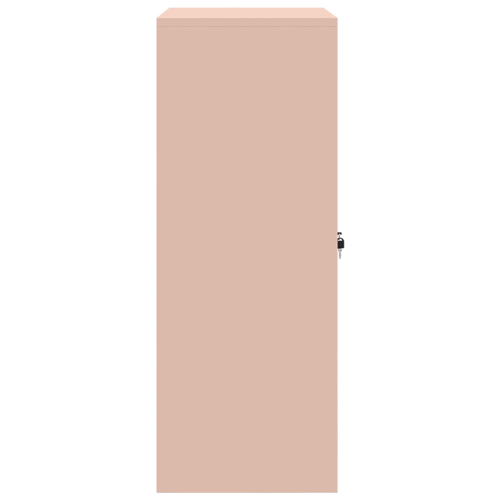 Dulap de depozitare Roz 80 x 40 x 105 cm Oțel Laminat la Rece GartenMobel Dekor