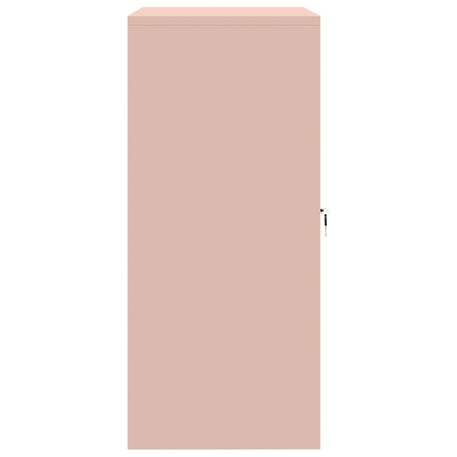 Dulap de depozitare Roz 80 x 40 x 90 cm Oțel Laminat la Rece GartenMobel Dekor