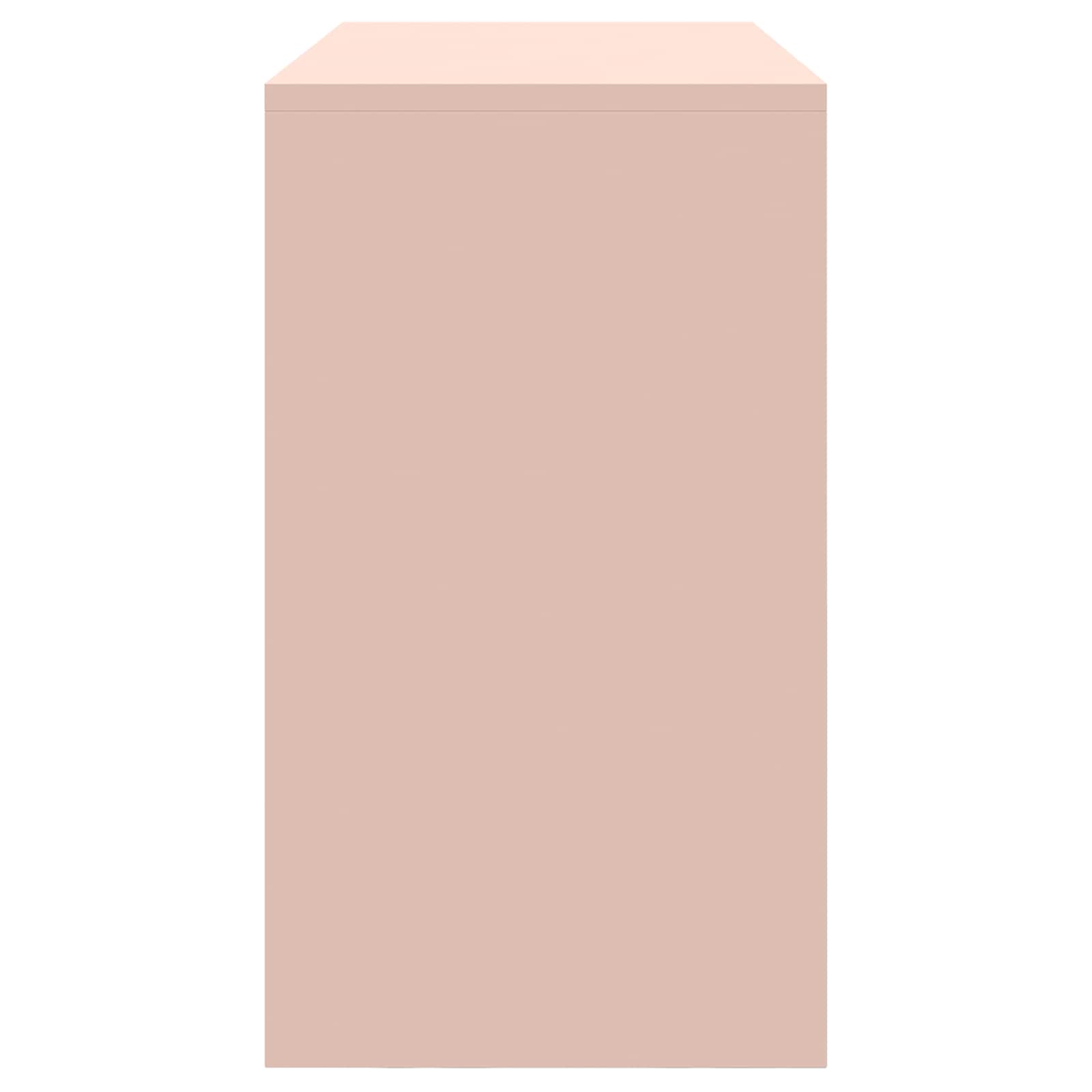 Dulap de depozitare Roz 90 x 40 x 70 cm Oțel Laminat la Rece GartenMobel Dekor