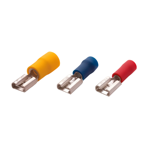 Terminale izolate de tip mama, sec. transversala 1.5-2.5mm, latimea soclului 0.8x6.35mm, 200buc/set PFD-2638 SafetyGuard Surveillance