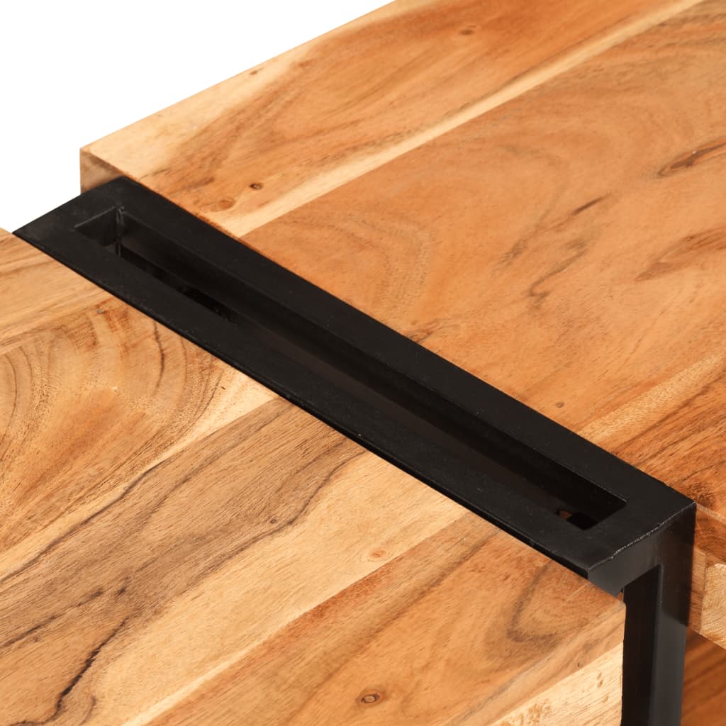 Dulap TV, 140x30x40 cm, lemn masiv de acacia GartenMobel Dekor