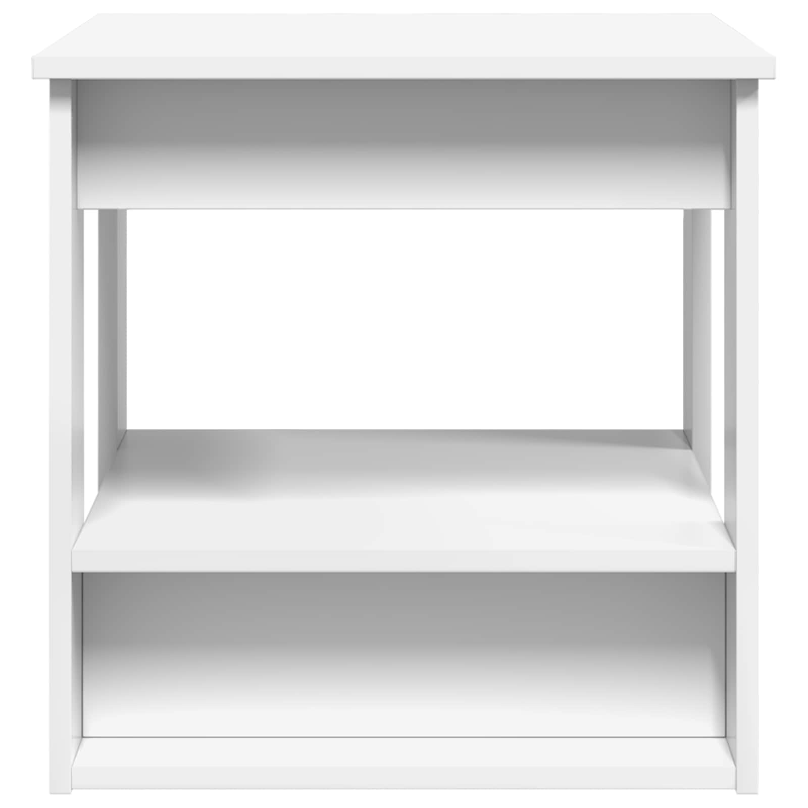 Masă de cafea Alb 51 x 50 x 50 cm Lemn compozit GartenMobel Dekor