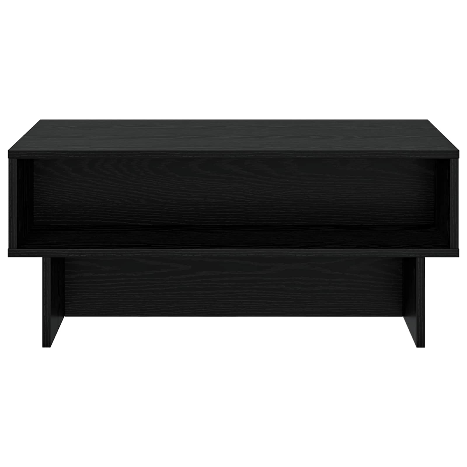 Masă de cafea Stejar Negru 80 x 46 x 35 cm Lemn compozit GartenMobel Dekor