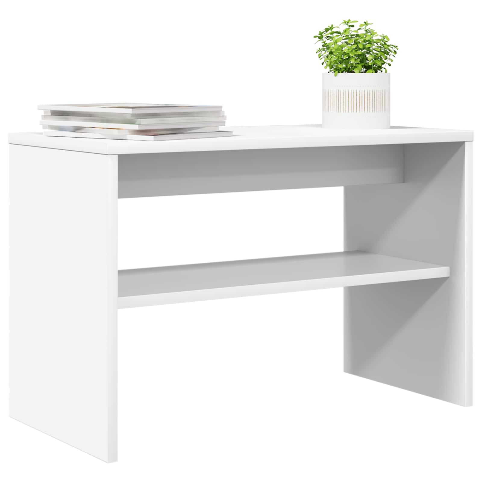 Cabinet TV Alb 60 x 30 x 40 cm Lemn compozit GartenMobel Dekor