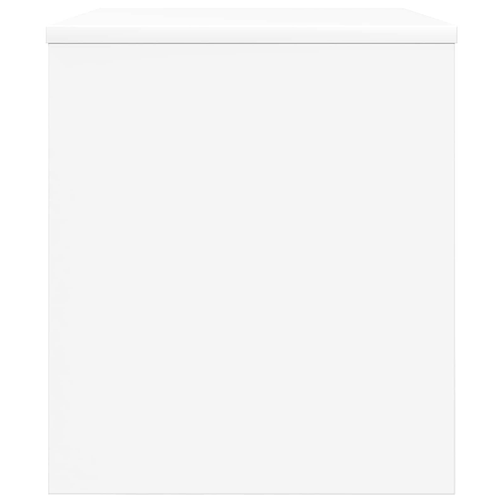 Cabinet TV Alb 60 x 35 x 40 cm Lemn compozit GartenMobel Dekor