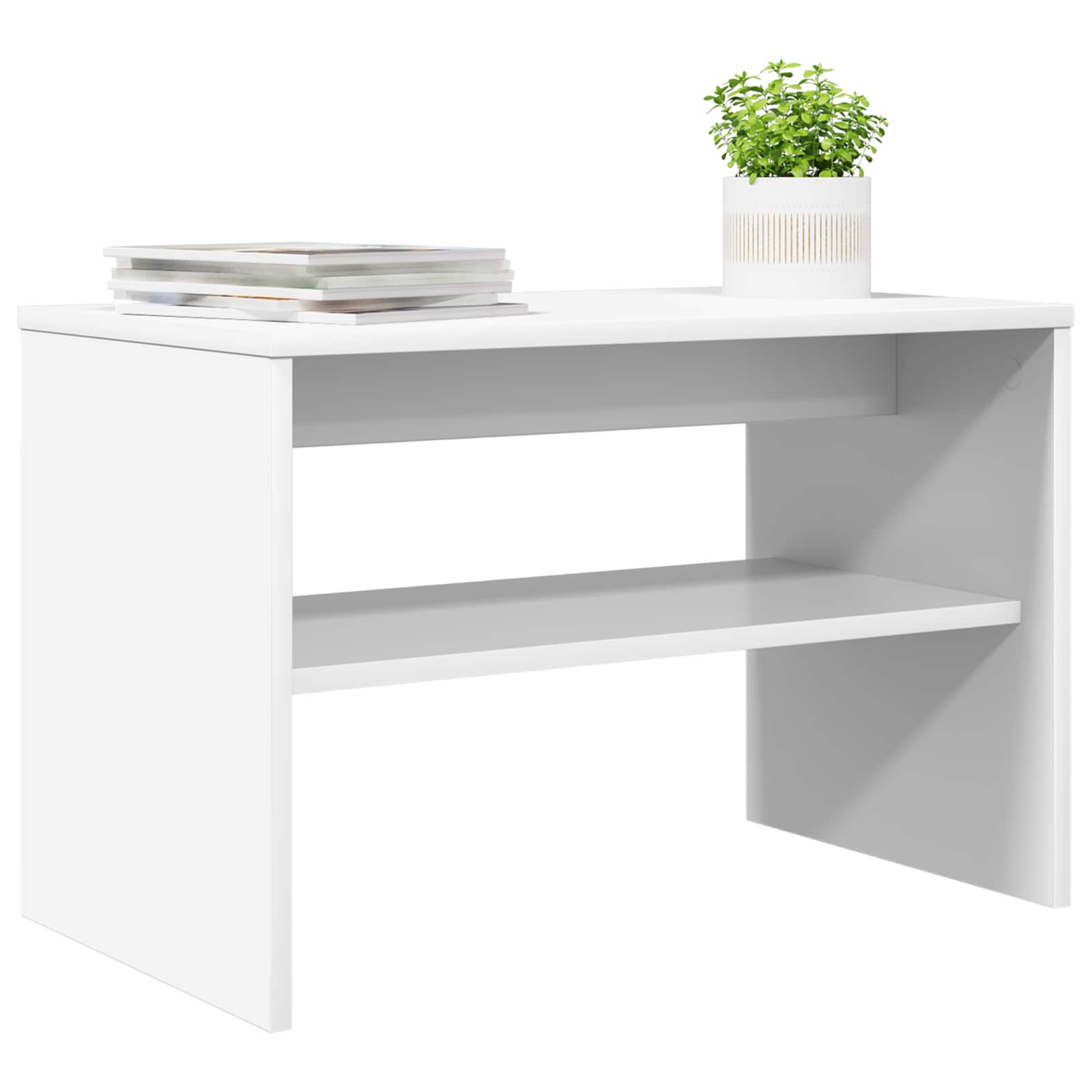 Cabinet TV Alb 60 x 35 x 40 cm Lemn compozit GartenMobel Dekor