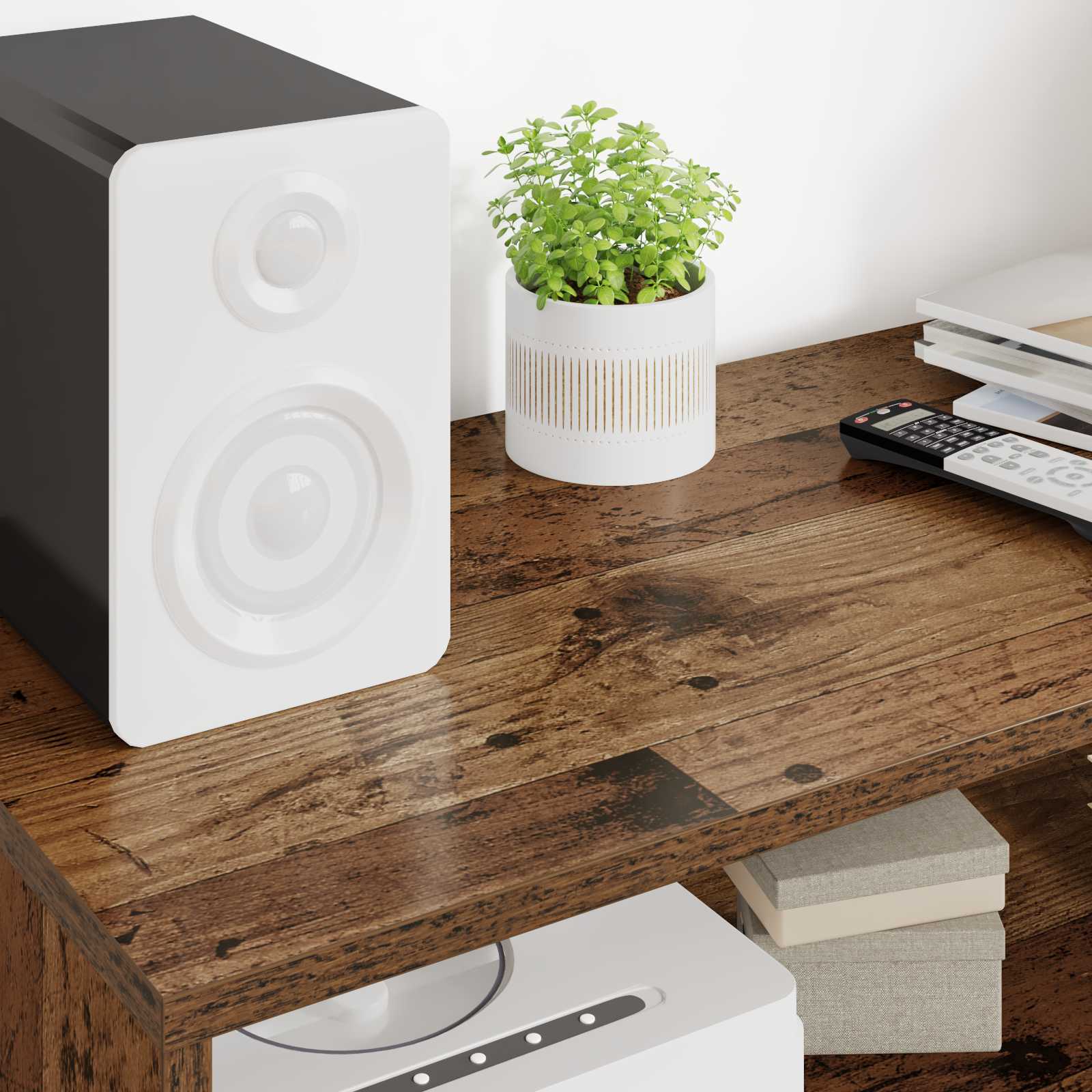 Cabinet TV Lemn vechi 100 x 35 x 40 cm Lemn compozit GartenMobel Dekor