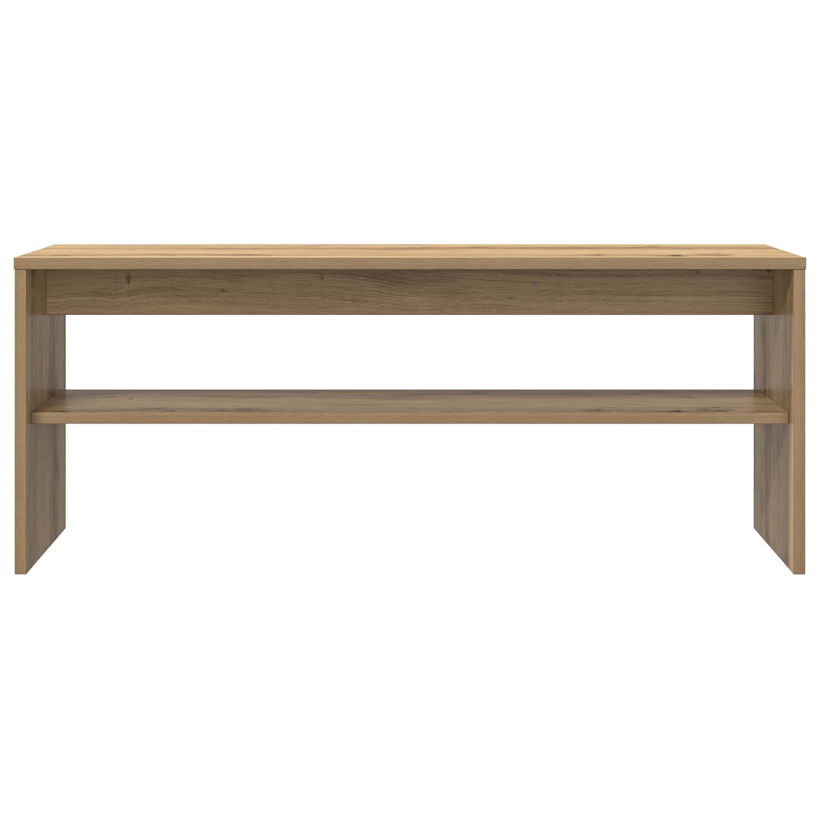 Cabinet TV Stejar Artizanal 100 x 30 x 40 cm Lemn compozit GartenMobel Dekor