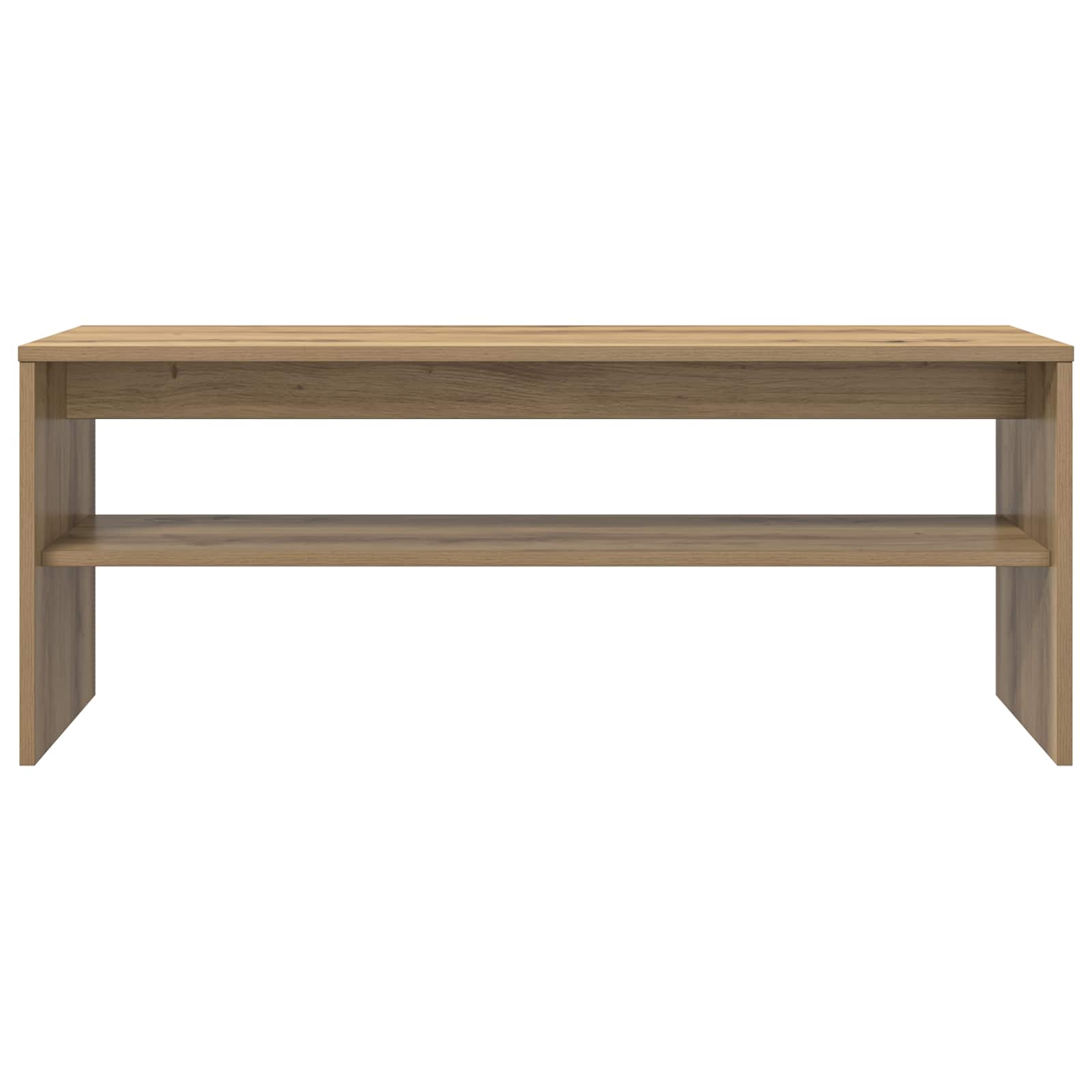 Cabinet TV Stejar Artizanal 100 x 35 x 40 cm Lemn compozit GartenMobel Dekor