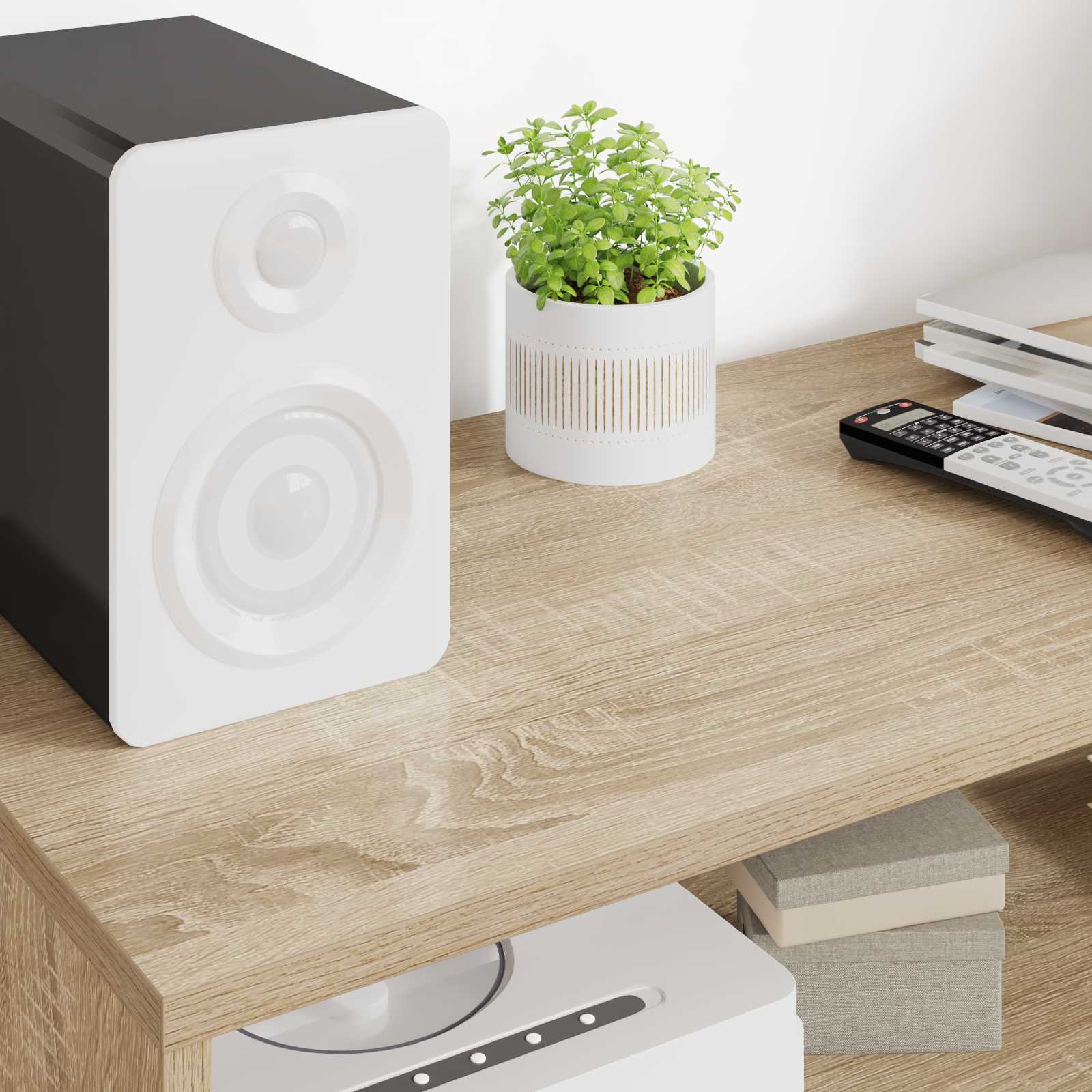 Cabinet TV Stejar Sonoma 100 x 35 x 40 cm Lemn compozit GartenMobel Dekor