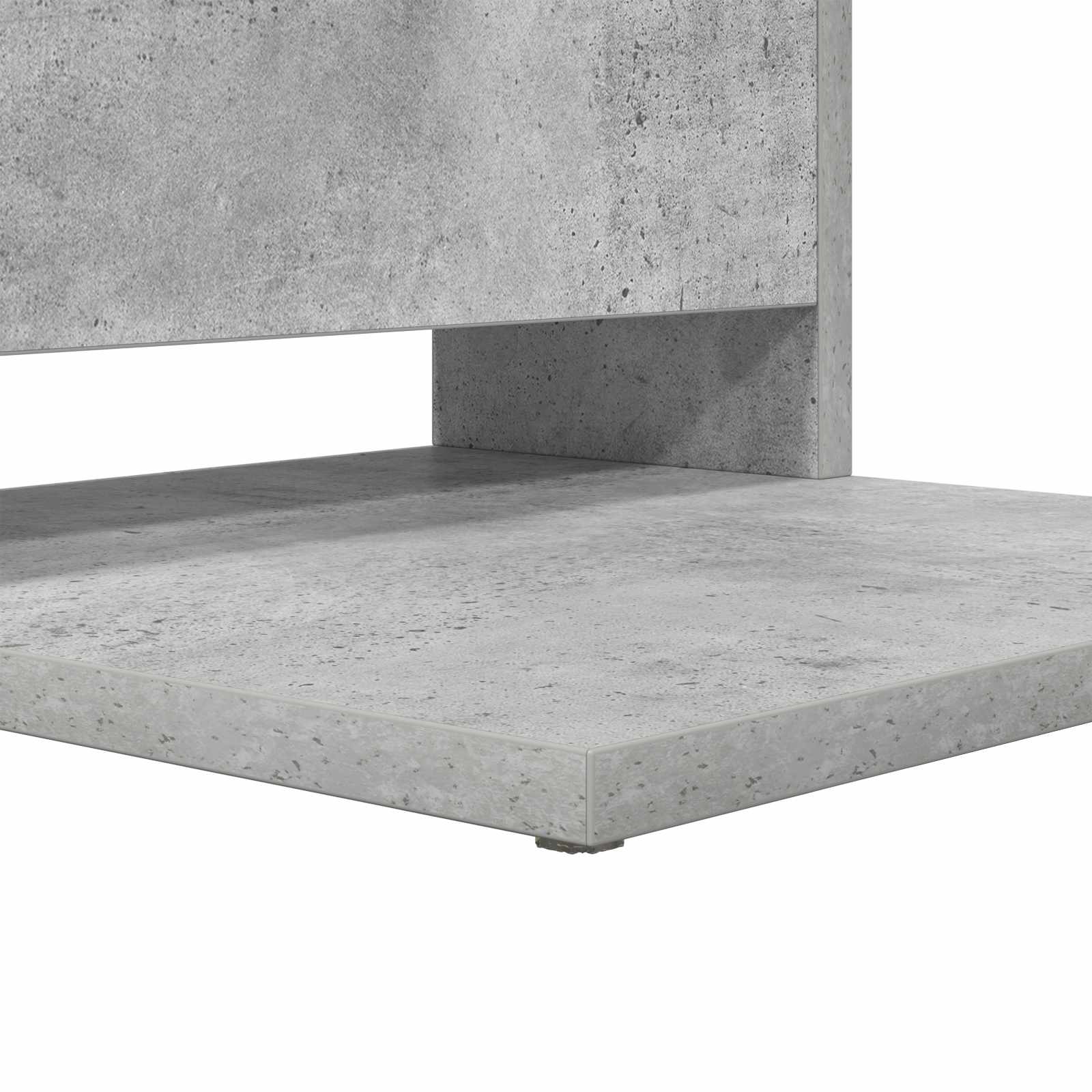 Masă laterală Gri din beton 40 x 35 x 60,5 cm Lemn compozit GartenMobel Dekor