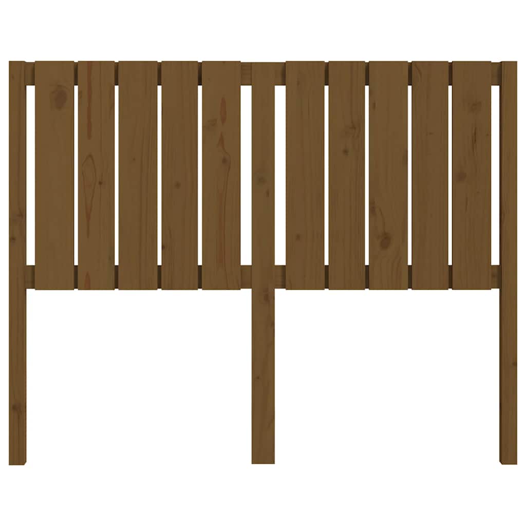 Tăblie de pat, maro miere, 125,5x4x100 cm, lemn masiv de pin GartenMobel Dekor