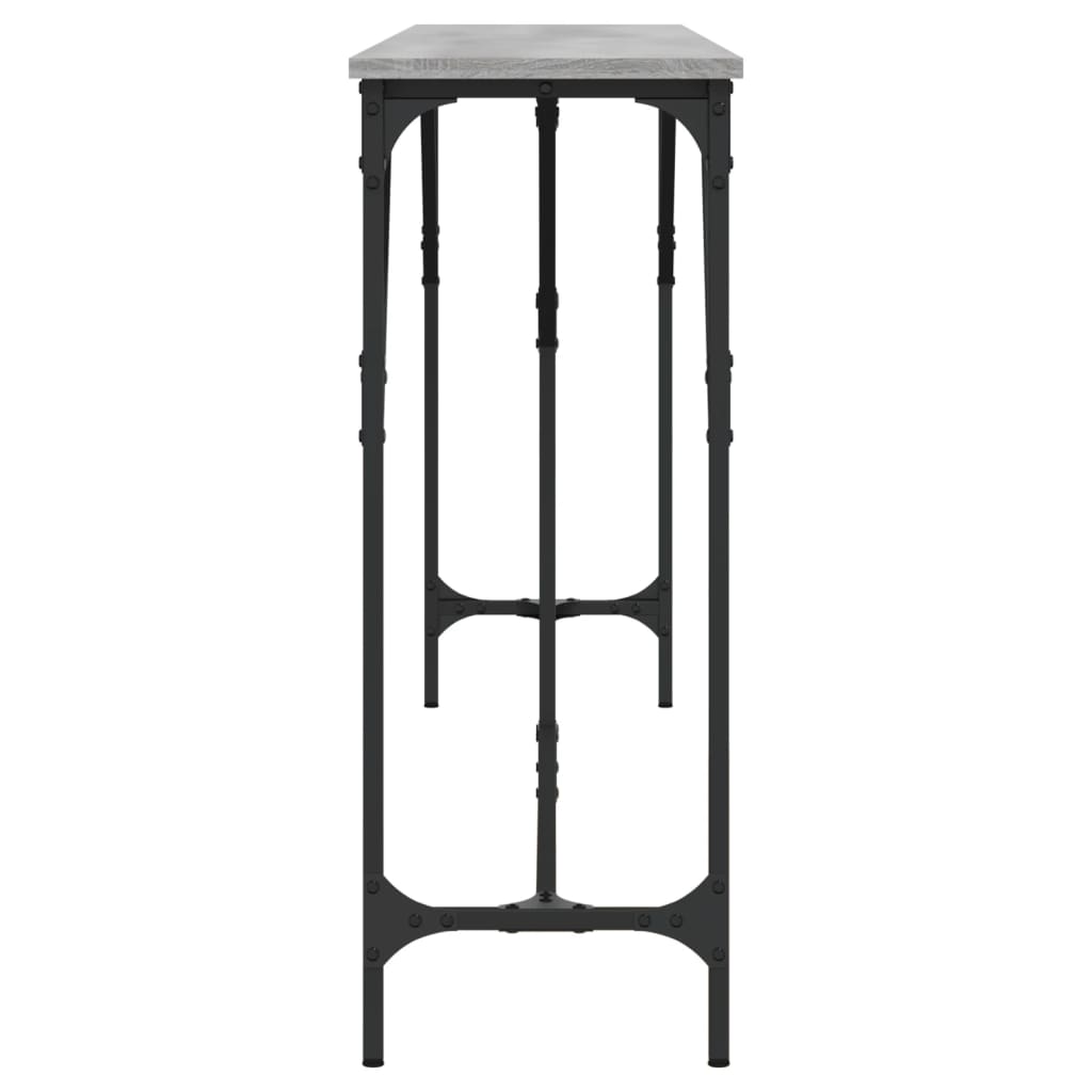 Măsuță consolă, gri sonoma, 200x29x75 cm, lemn prelucrat GartenMobel Dekor