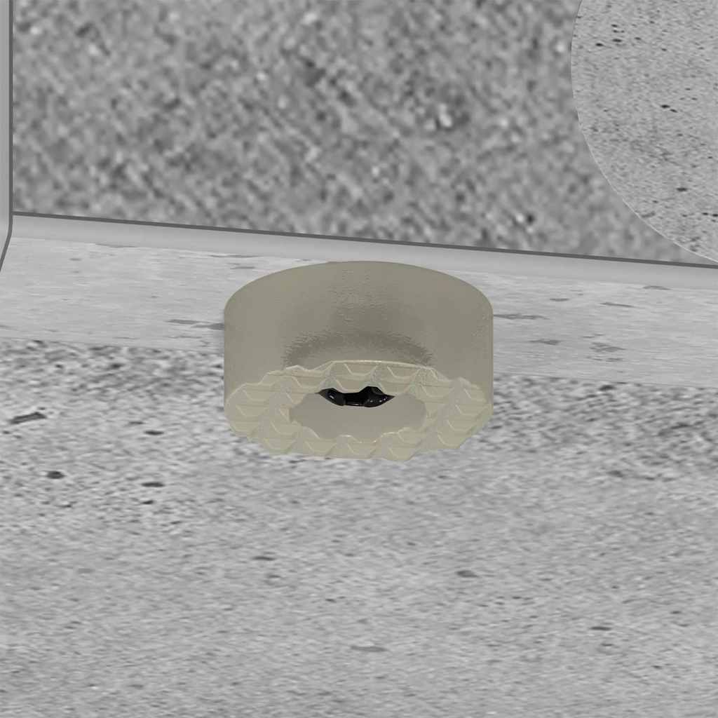 Masă laterală Gri din beton 37 x 32 x 40 cm Lemn compozit GartenMobel Dekor