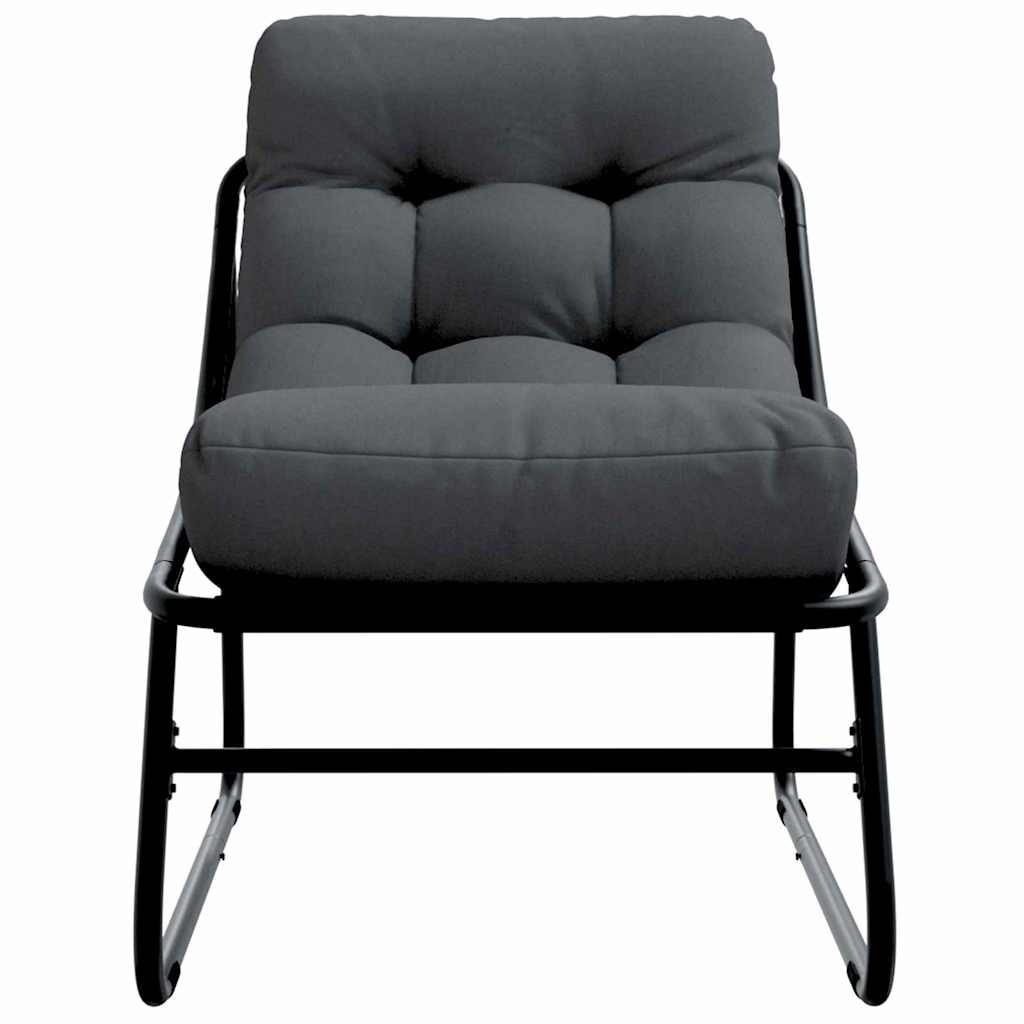 Mobilier de grădină cu pernă 2 pcs Negru 81 x 60.5 x 71 cm GartenMobel Dekor