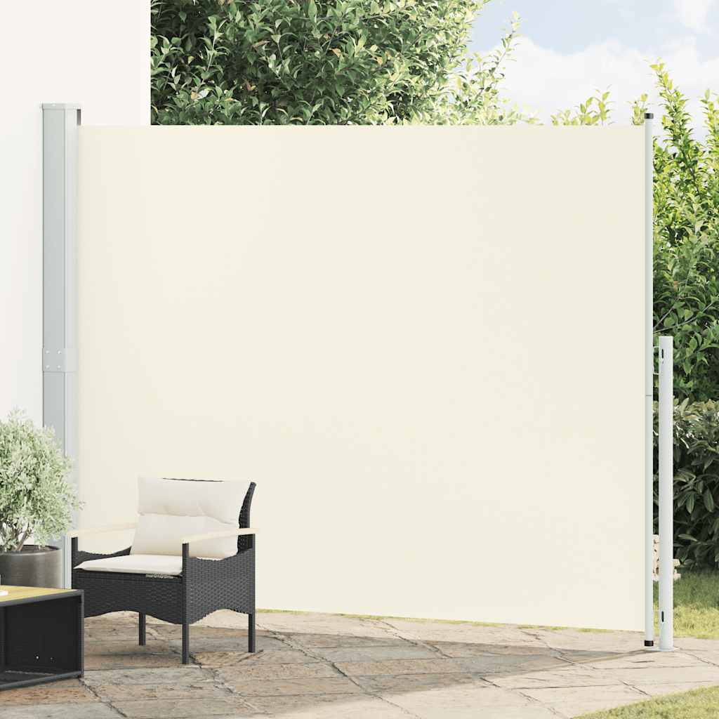 Copertină laterală retractabilă de terasă, crem, 220 x 300 cm GartenMobel Dekor