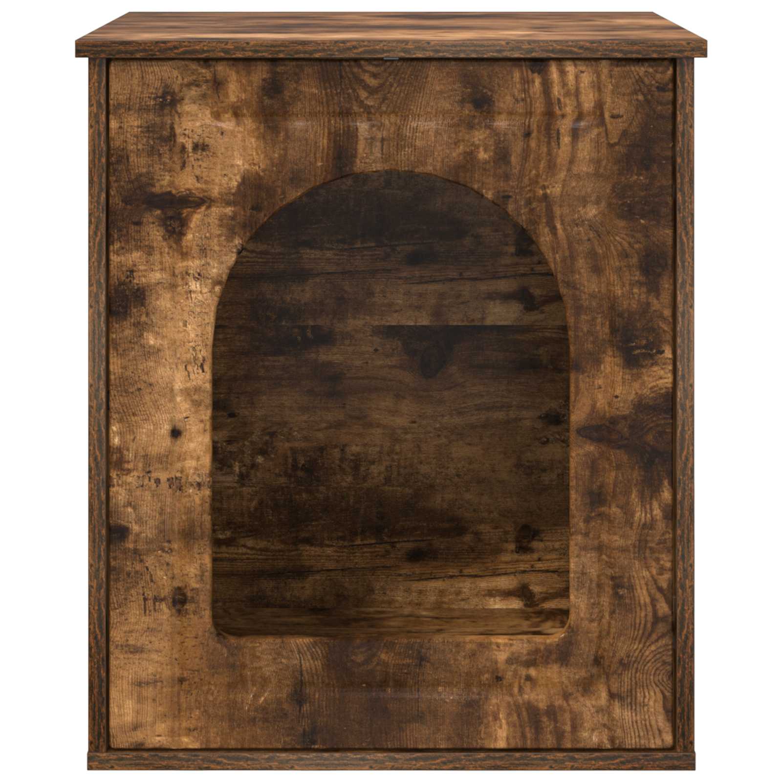 Casa pentru pisici Stejar fumuriu 53 x 52 x 62 cm Lemn compozit GartenMobel Dekor