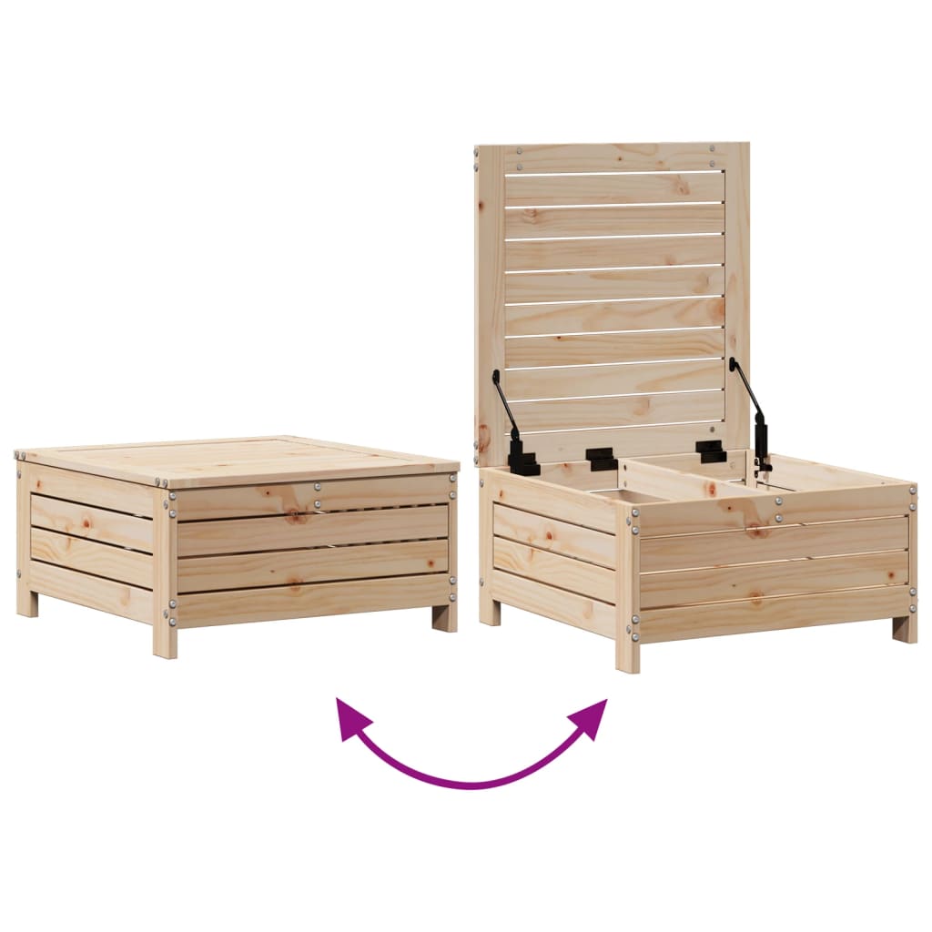 Set mobilier de grădină cu perne, 5 piese, lemn masiv de pin GartenMobel Dekor