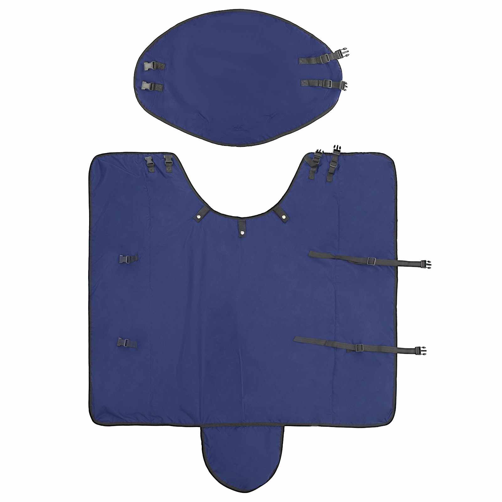 Pătură pentru cai Verde închis și negru 115 cm Poliester GartenMobel Dekor