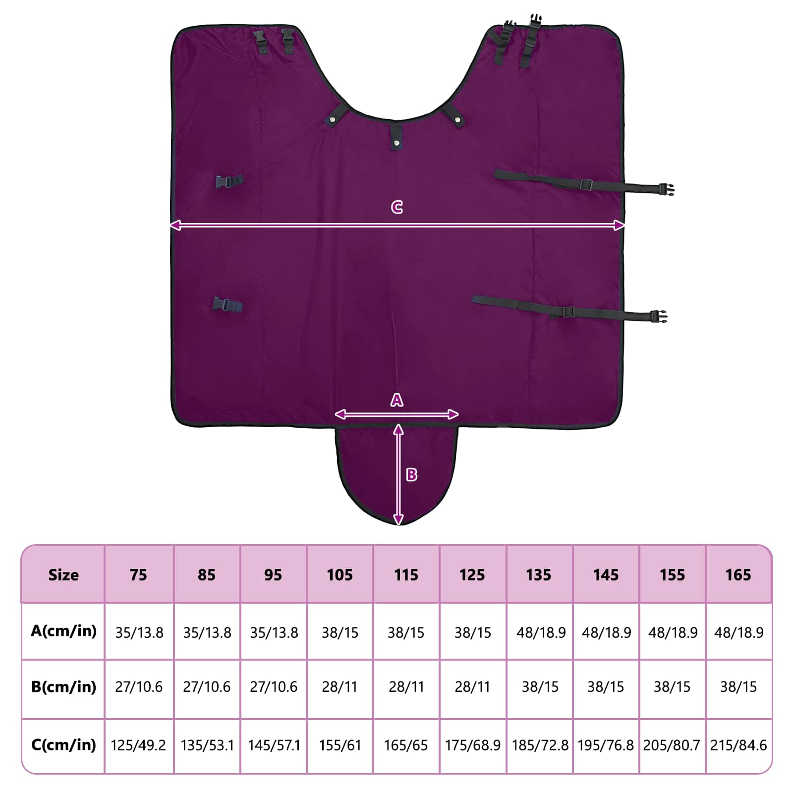 Pătură pentru cai Verde închis și negru 115 cm Poliester GartenMobel Dekor