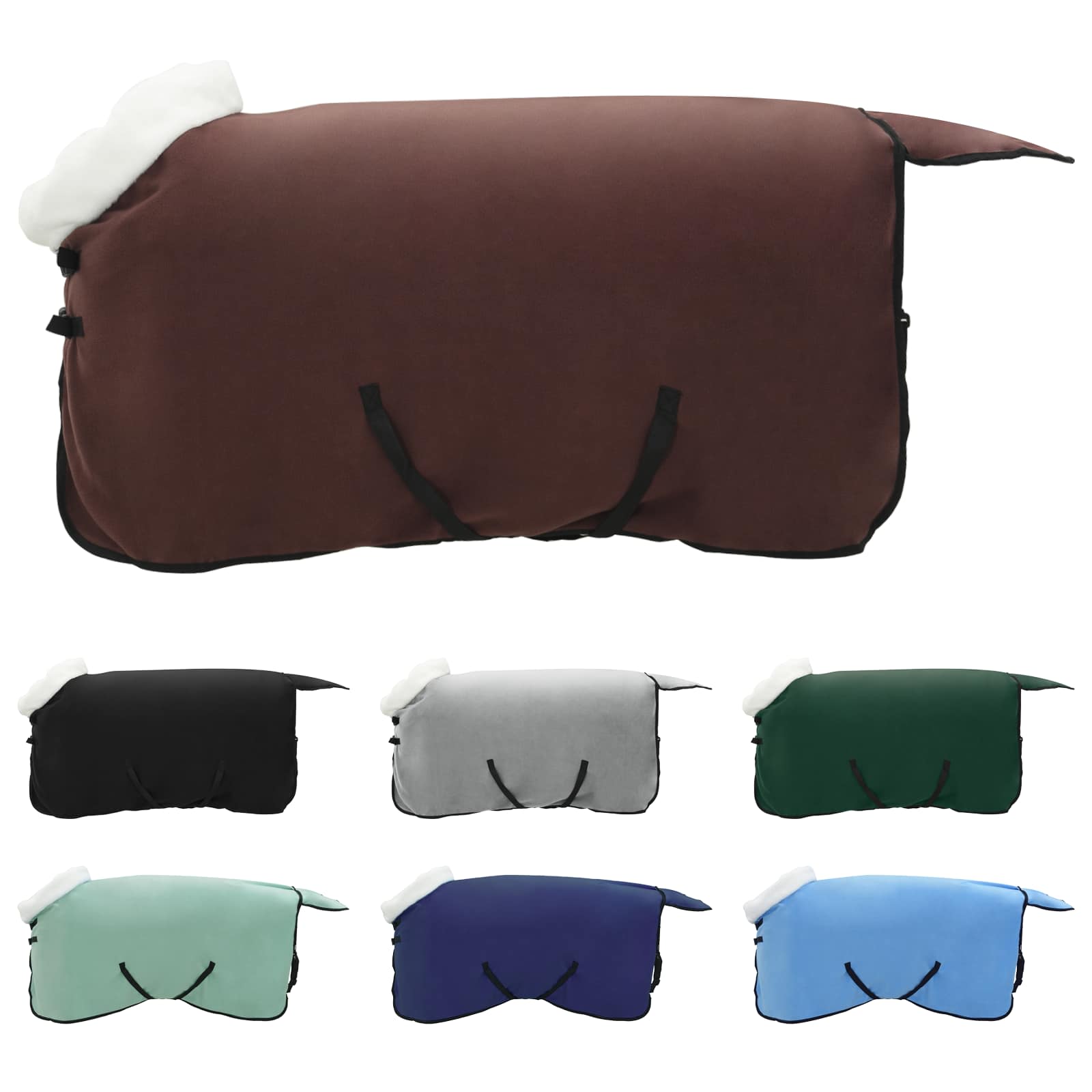 Pătură pentru cai Maro Întunecat Complet 105 cm Fleece polar GartenMobel Dekor