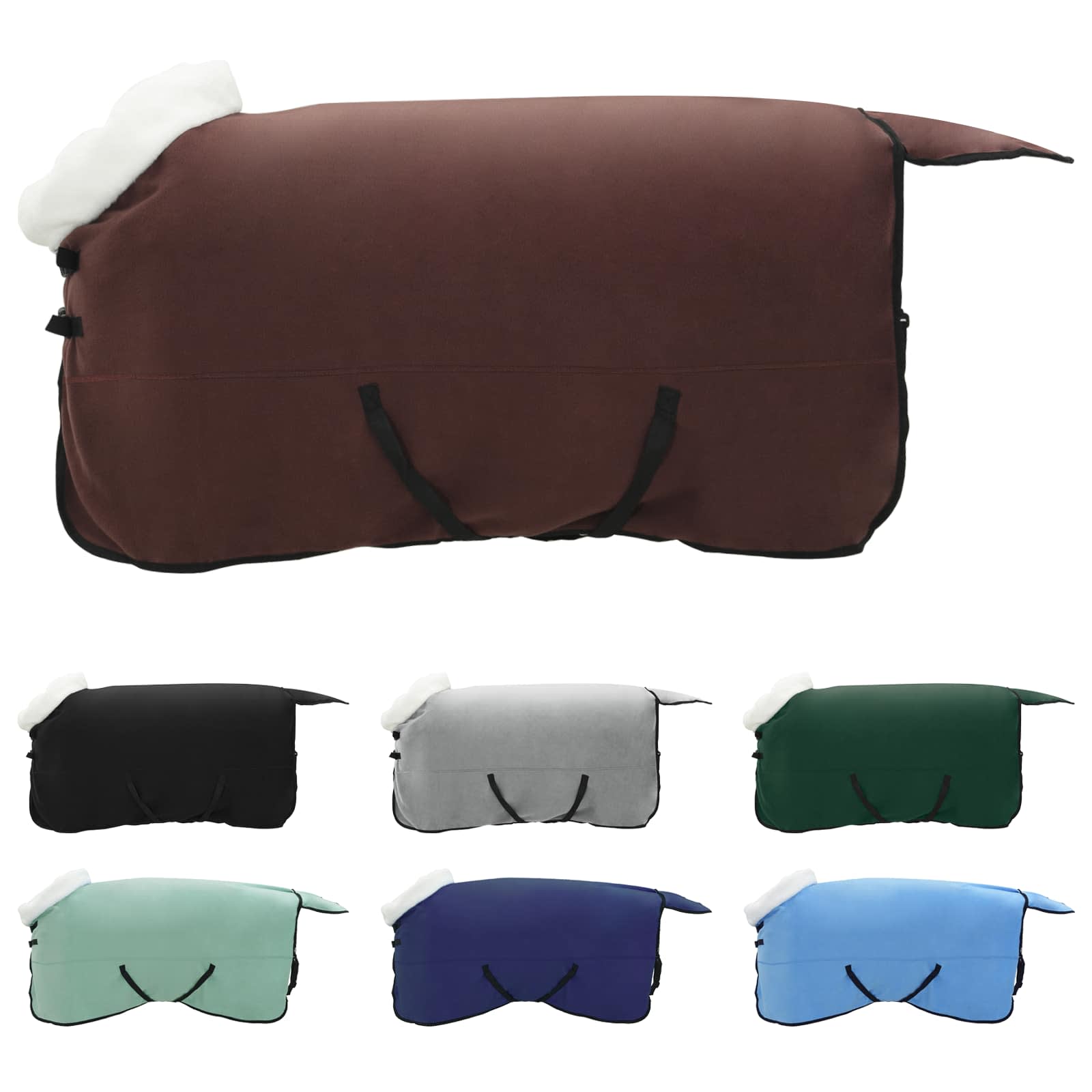 Pătură pentru cai Maro Întunecat Complet 165 cm Fleece polar GartenMobel Dekor
