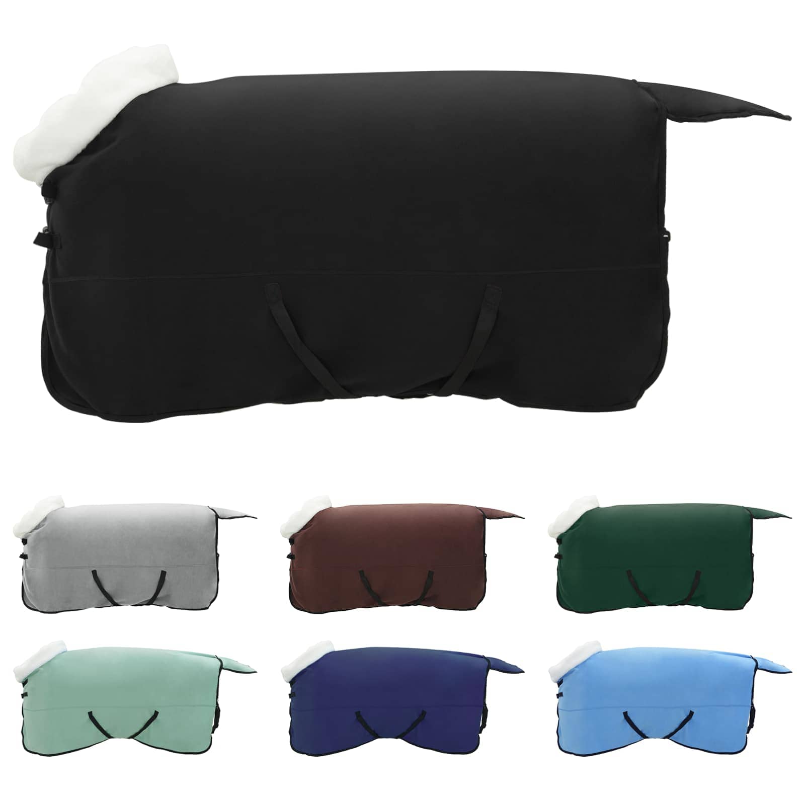 Pătură pentru cai Negru 165 cm Fleece polar GartenMobel Dekor