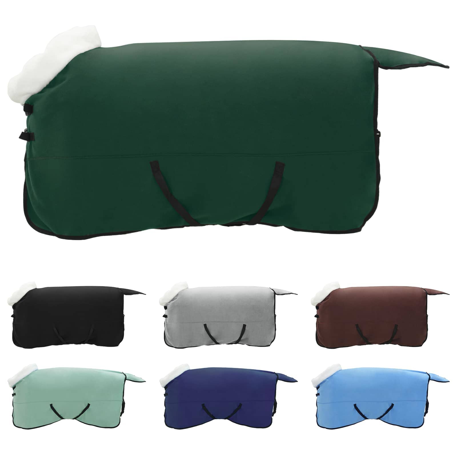 Pătură pentru cai Verde închis complet 135 cm Fleece polar GartenMobel Dekor