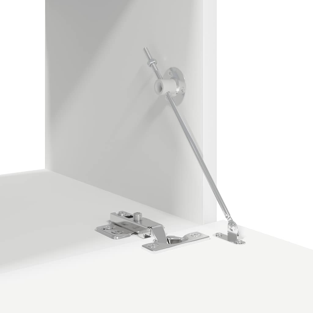 Set dulapuri TV, 10 piese, alb, lemn prelucrat GartenMobel Dekor