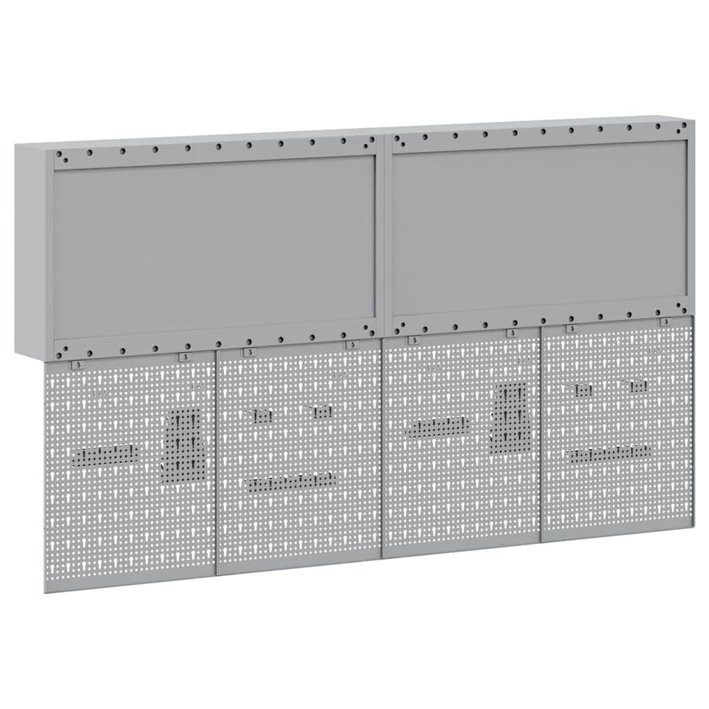 Set dulap de unelte 6 pcs Roșu Oțel vopsit electrostatic GartenMobel Dekor