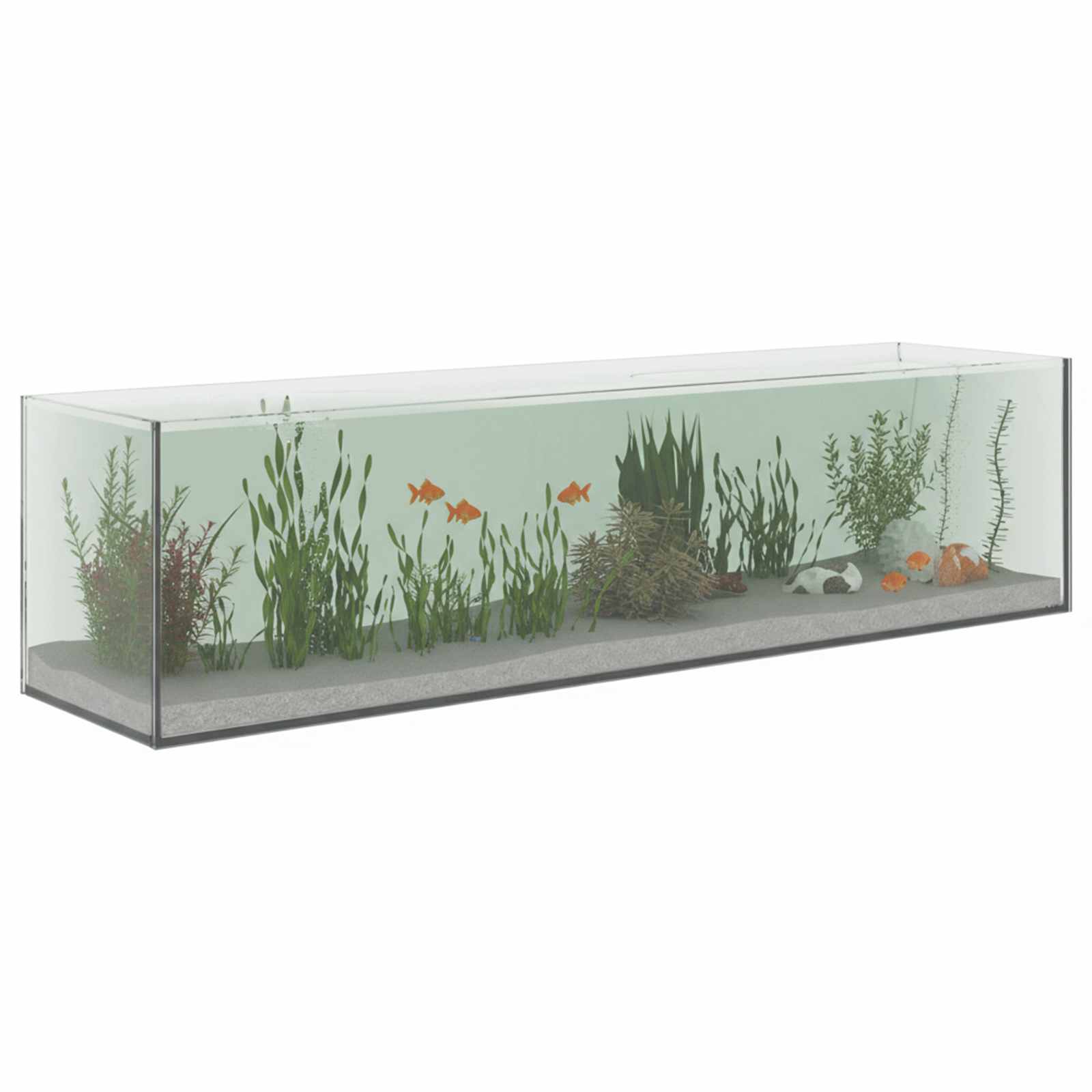 Acvariu cu depozitare Transparent 80 x 20 x 20 cm Sticlă GartenMobel Dekor