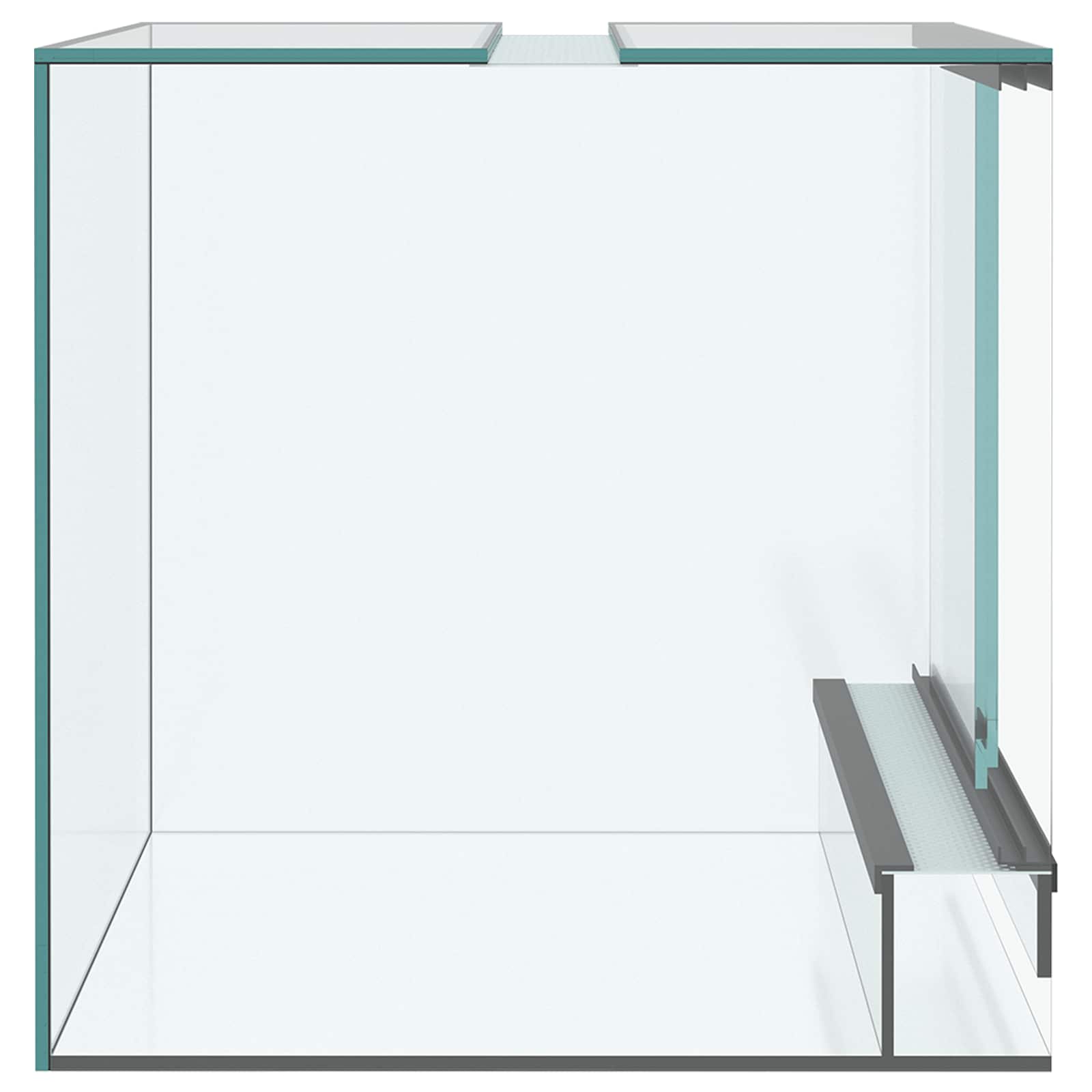 Habită pentru reptile și amfibii Alb 30 x 30 x 30 cm Sticlă GartenMobel Dekor