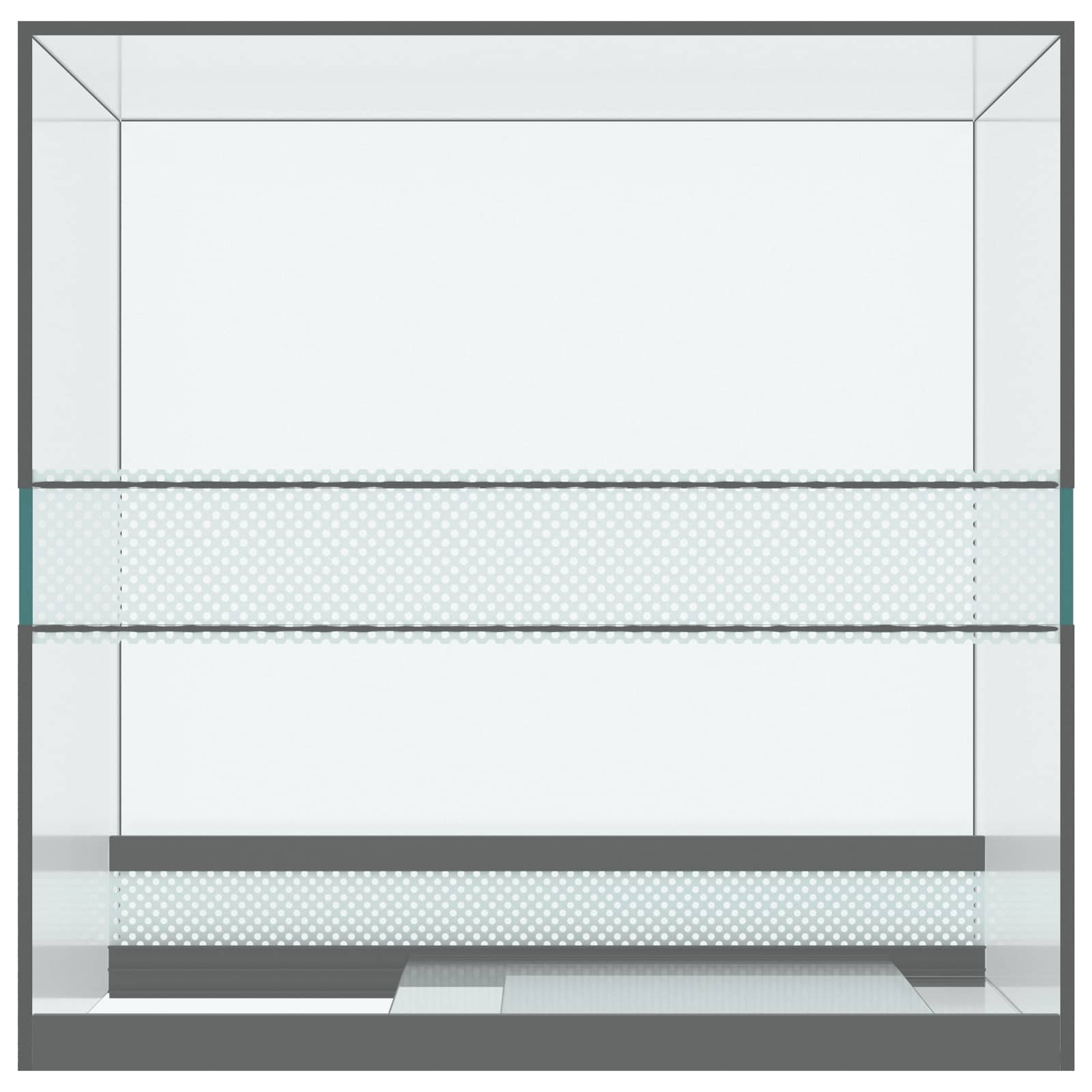 Habită pentru reptile și amfibii Alb 30 x 30 x 40 cm Sticlă GartenMobel Dekor