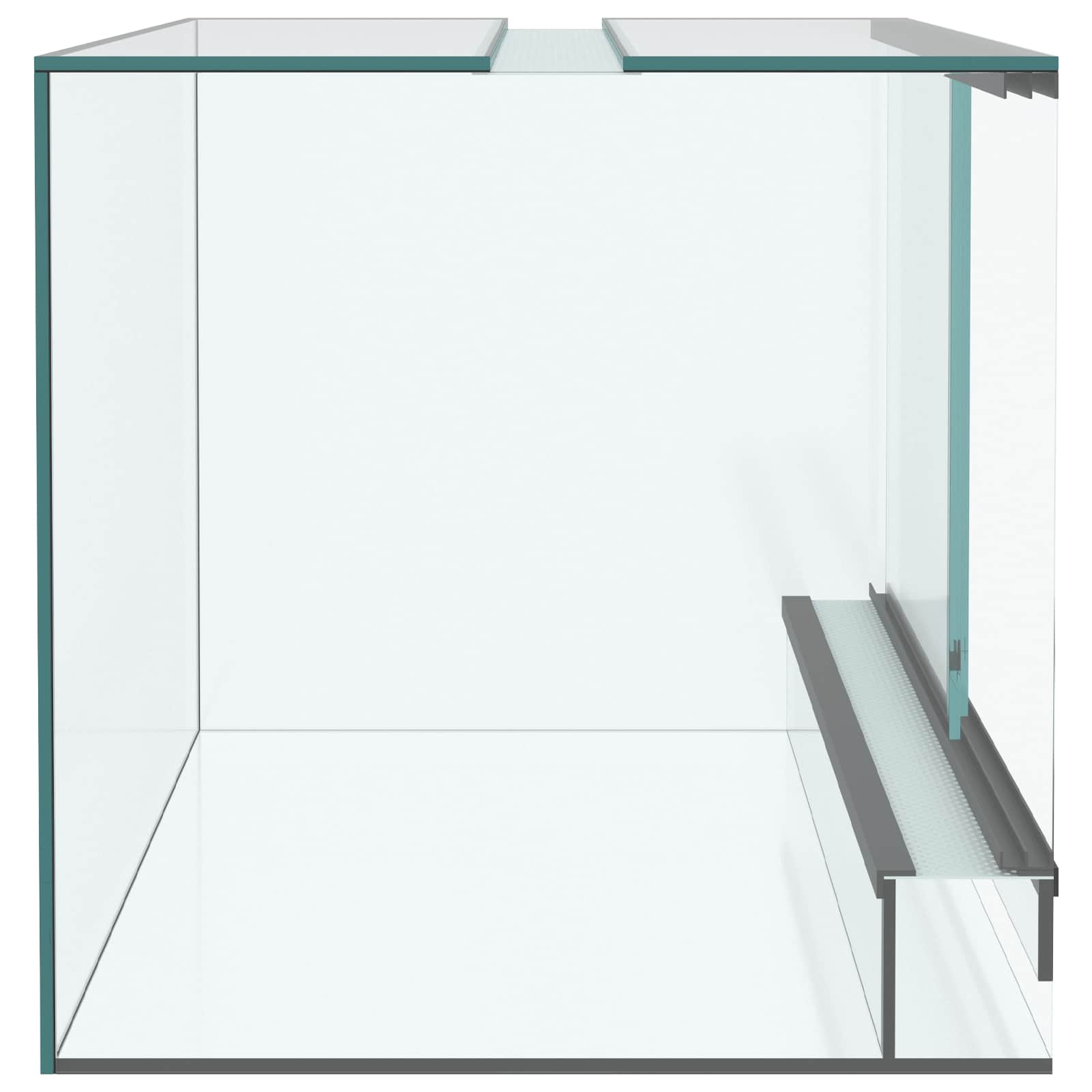 Habită pentru reptile și amfibii Alb 40 x 30 x 30 cm Sticlă GartenMobel Dekor