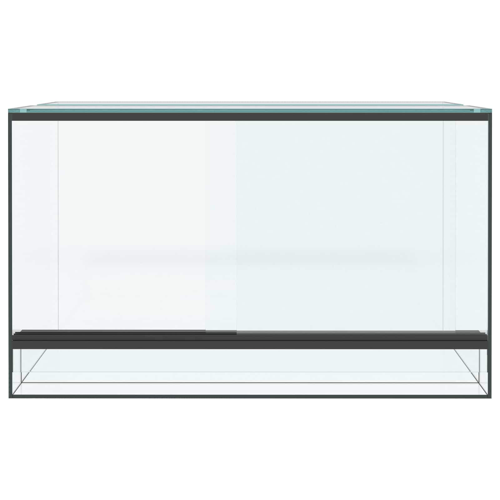 Habită pentru reptile și amfibii Alb 50 x 30 x 30 cm Sticlă GartenMobel Dekor