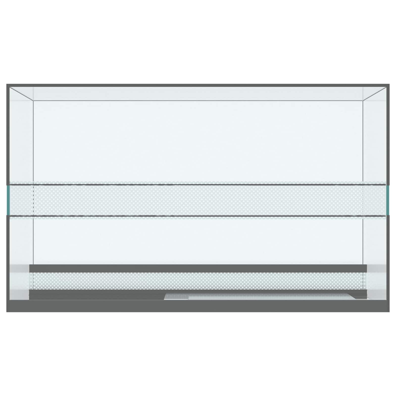 Habită pentru reptile și amfibii Alb 50 x 30 x 30 cm Sticlă GartenMobel Dekor