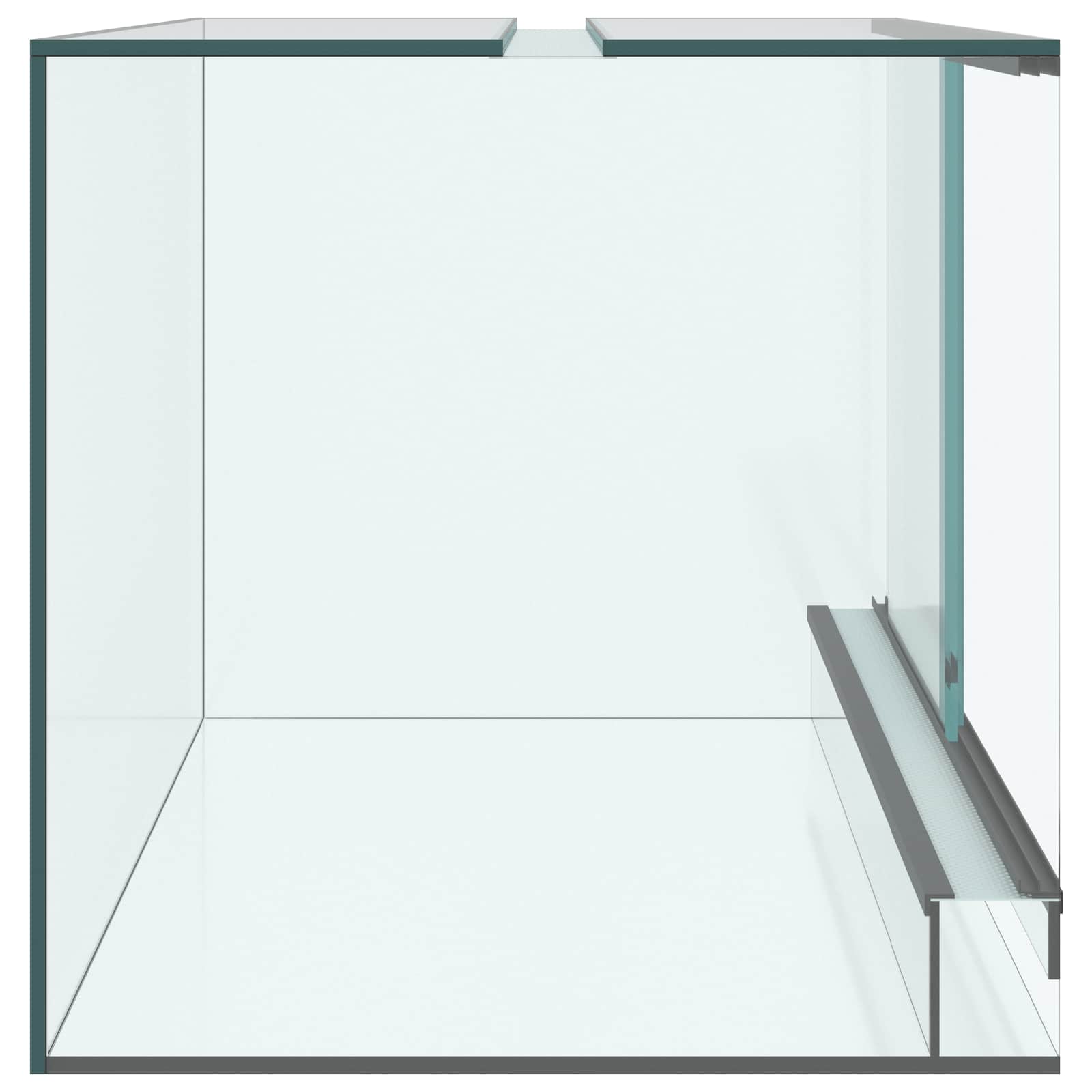 Habită pentru reptile și amfibii Alb 60 x 40 x 40 cm Sticlă GartenMobel Dekor