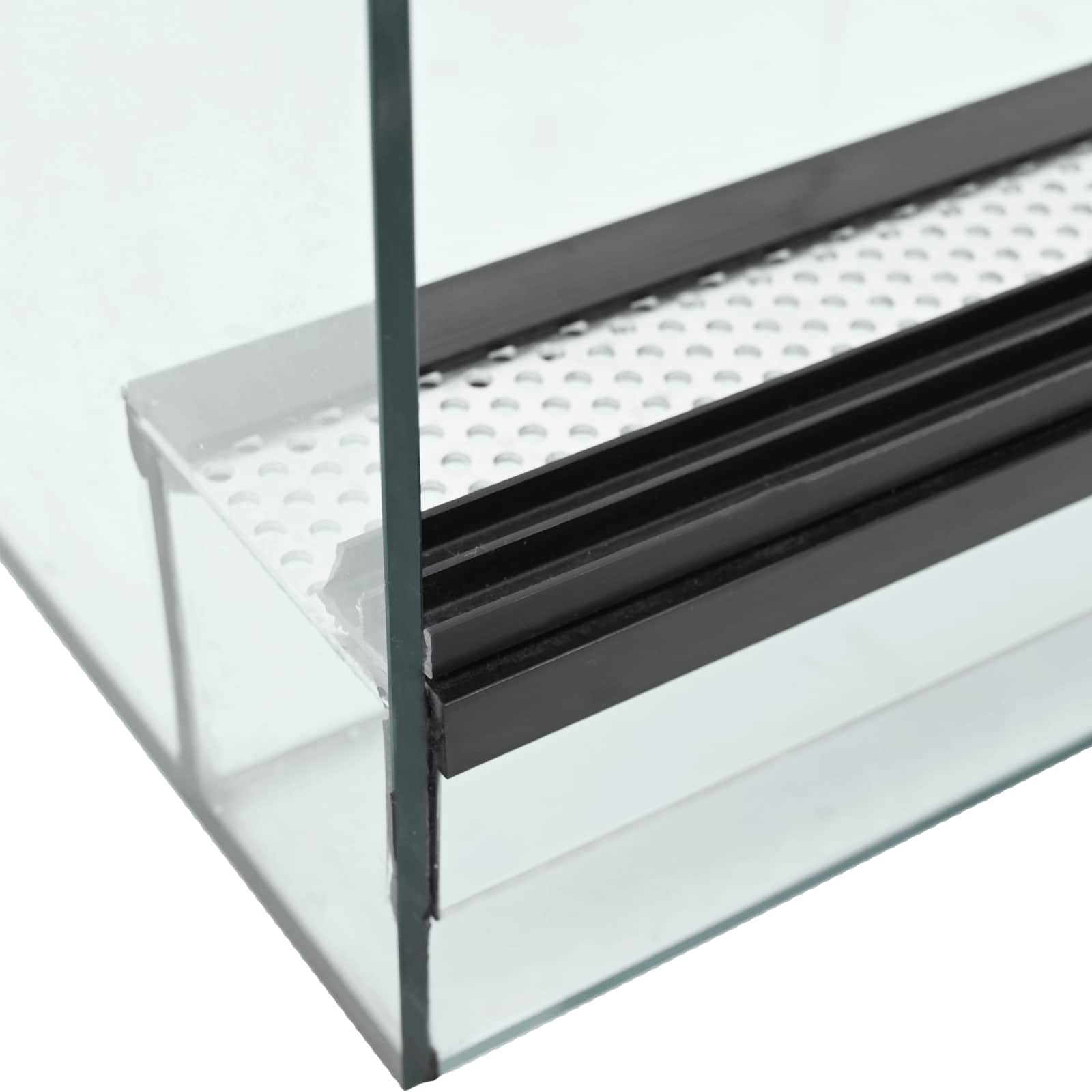 Habită pentru reptile și amfibii Alb 60 x 40 x 40 cm Sticlă GartenMobel Dekor