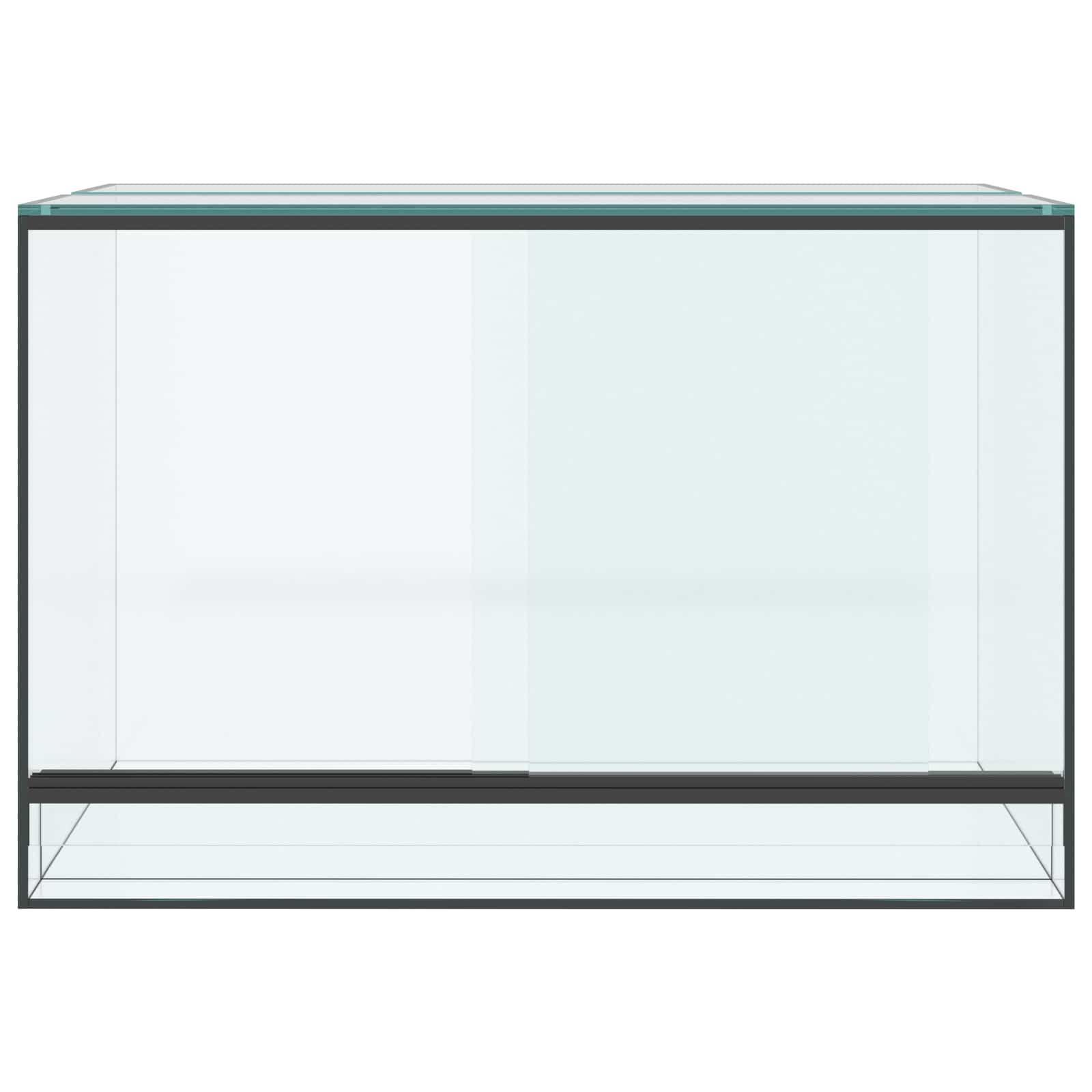 Habită pentru reptile și amfibii Alb 60 x 40 x 40 cm Sticlă GartenMobel Dekor