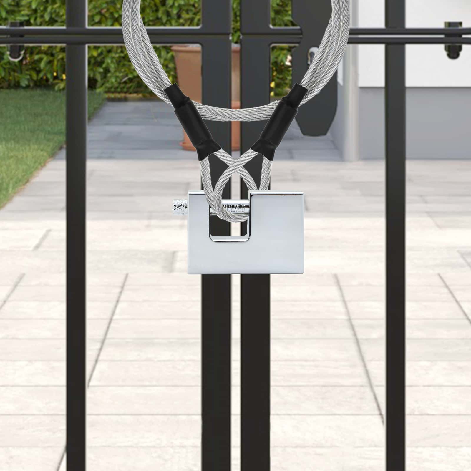 Lacăt 2 pcs Argintiu 7,9 x 5 x 1,9 cm Fier GartenMobel Dekor