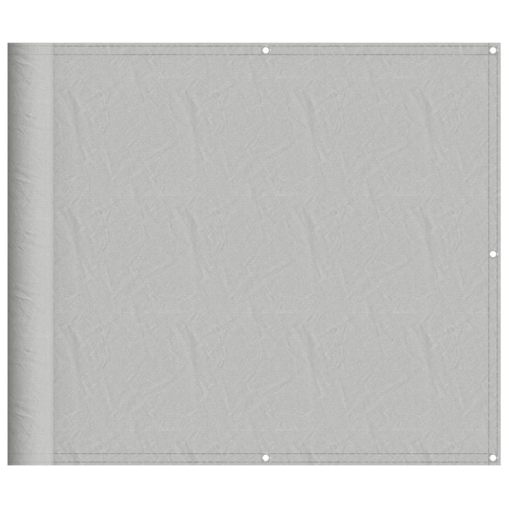 Paravan de balcon gri deschis 90x600 cm 100% poliester oxford GartenMobel Dekor