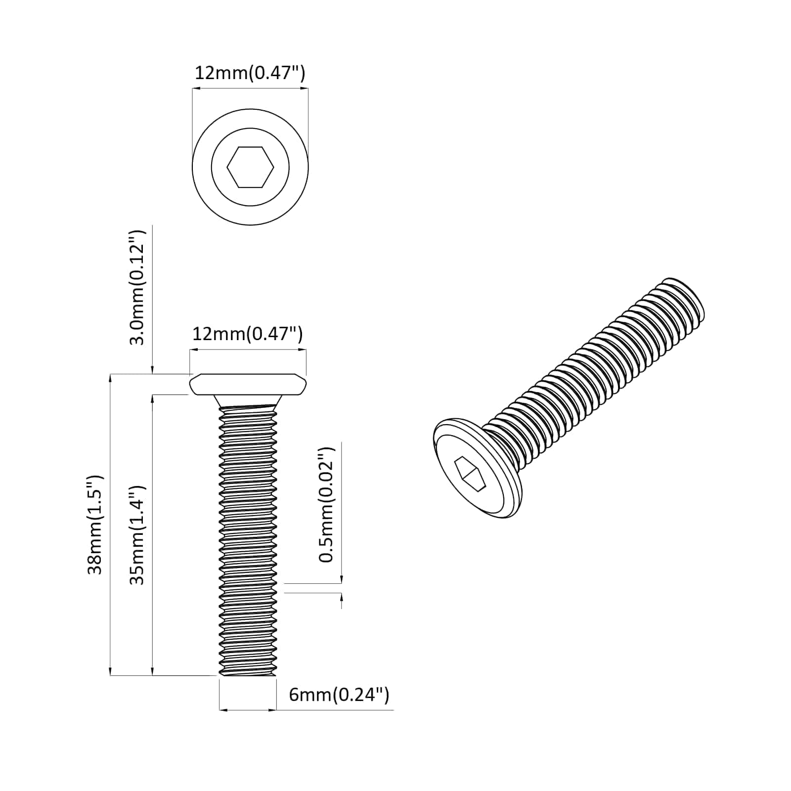 Șurub cu Prindere 2514 pcs Argintiu Oțel GartenMobel Dekor