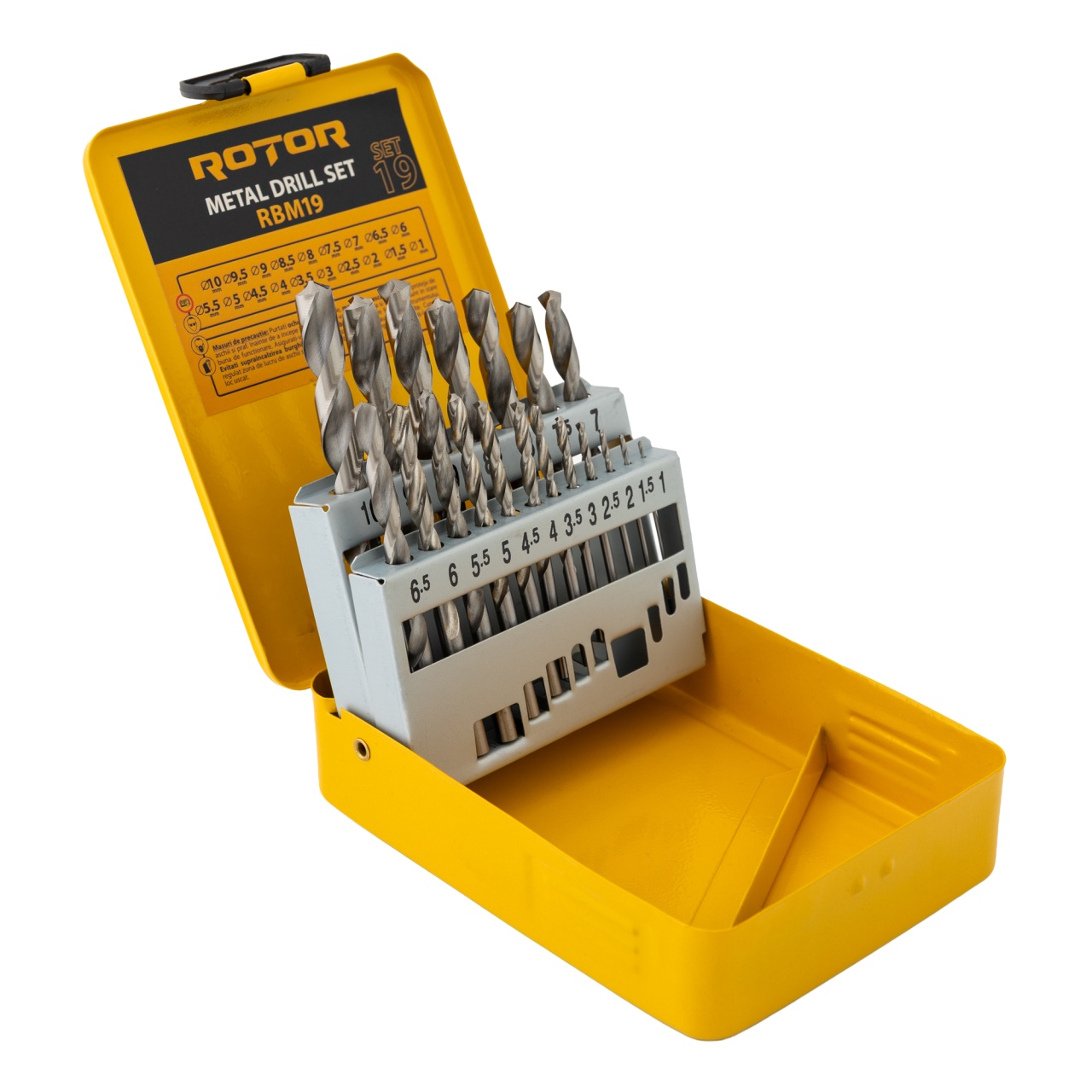 Set burghie metal, 19 piese ROTOR RBM19 Innovative ReliableTools