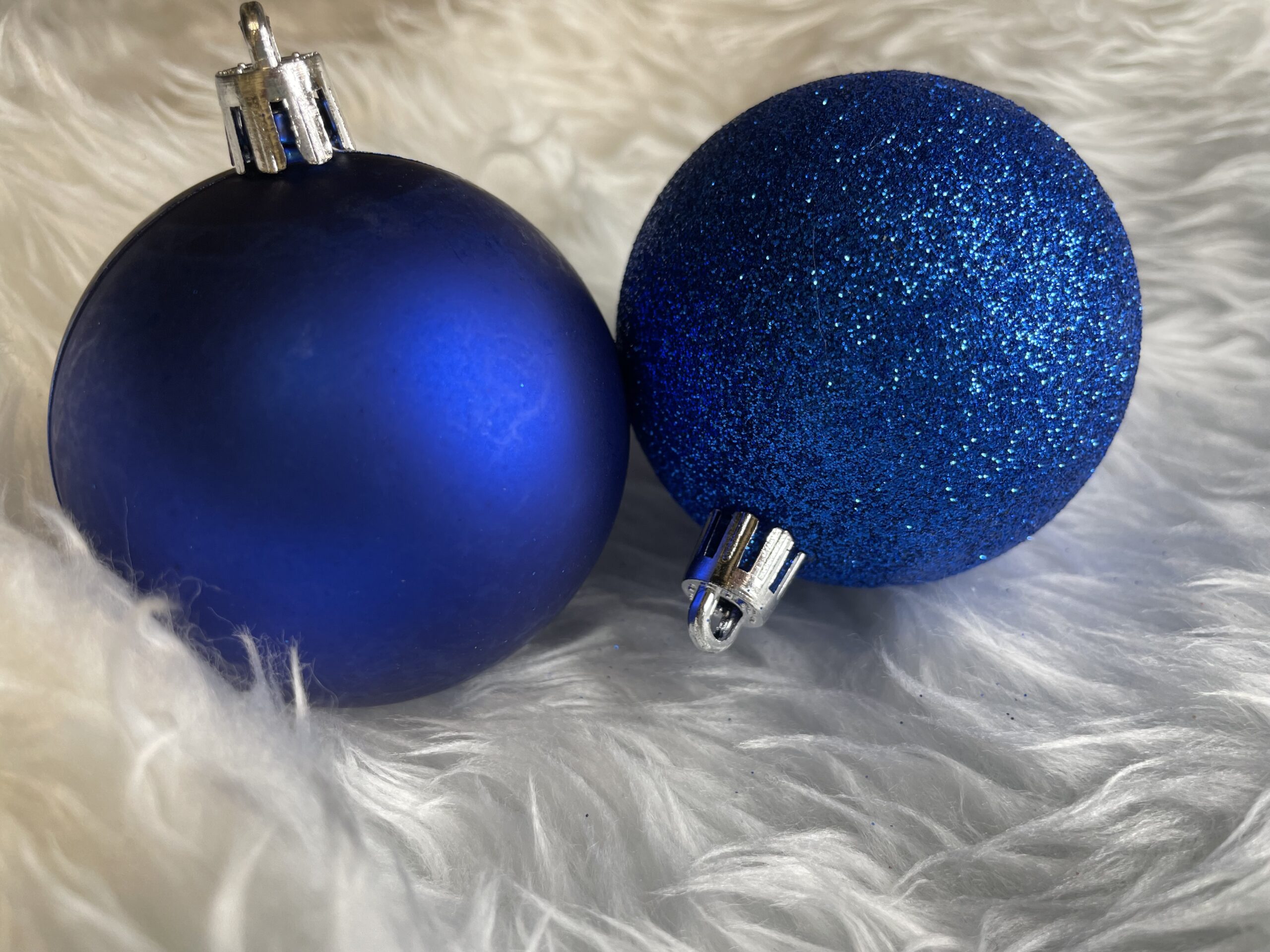 Set globuri de Craciun, 30 bucati, 3 modele, 6cm, albastru Household NewTrend