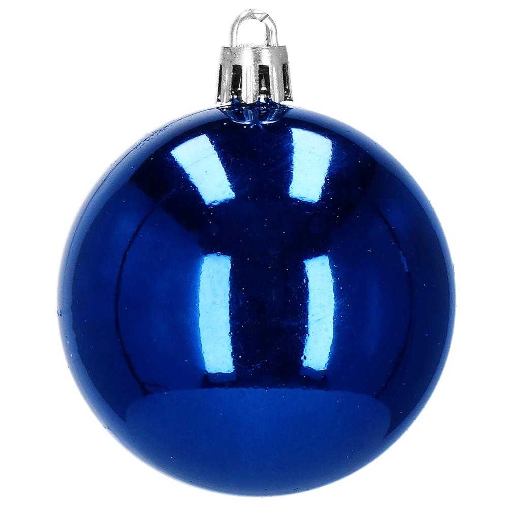 Set globuri de Craciun, 30 bucati, 3 modele, 6cm, albastru Household NewTrend