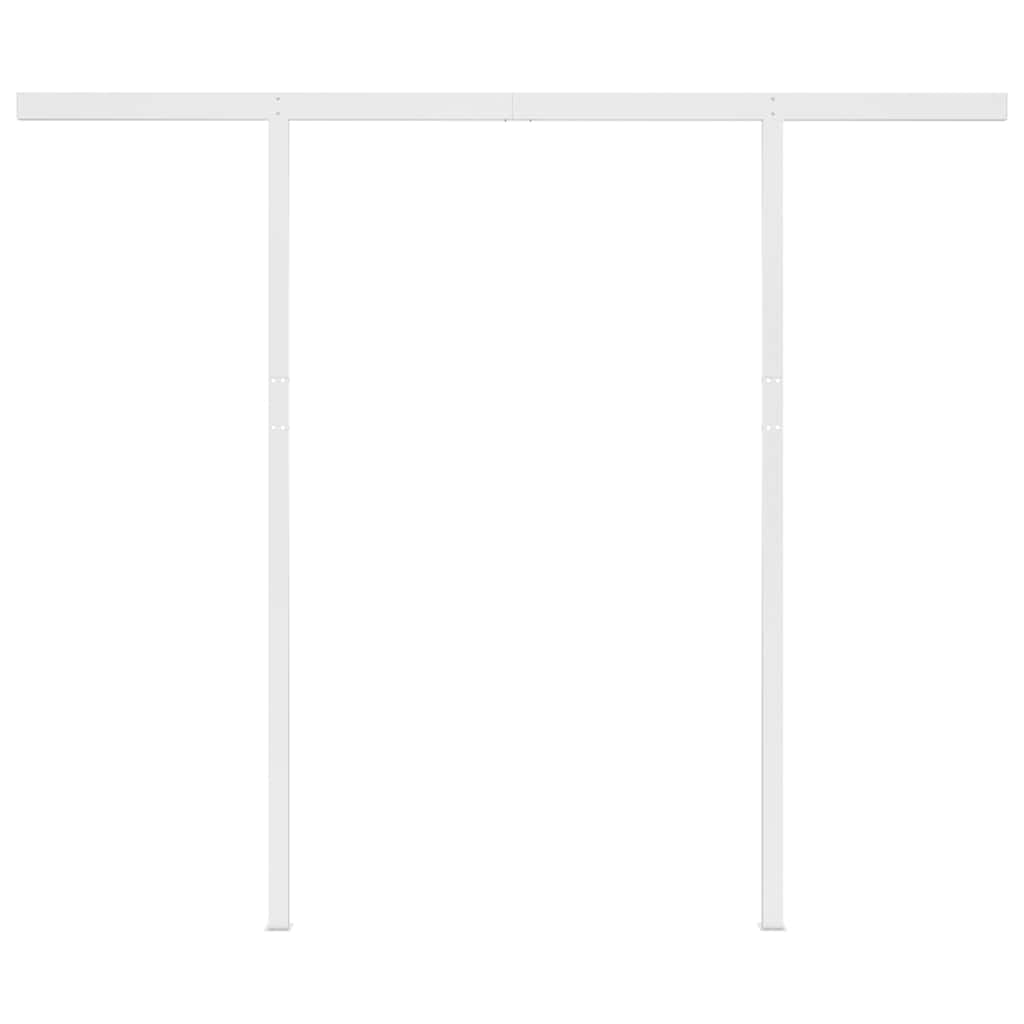 Copertină retractabilă manual cu LED, antracit, 3,5x2,5 m GartenMobel Dekor