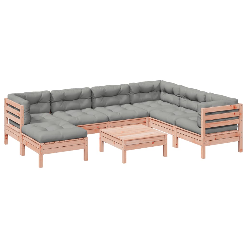 Set canapele grădină cu perne 8 locuri, lemn masiv brad douglas GartenMobel Dekor