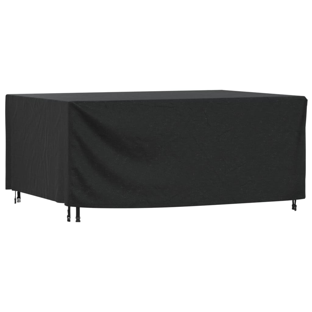 Husă mobilier de grădină negru 225x143x90 cm impermeabilă 420D GartenMobel Dekor